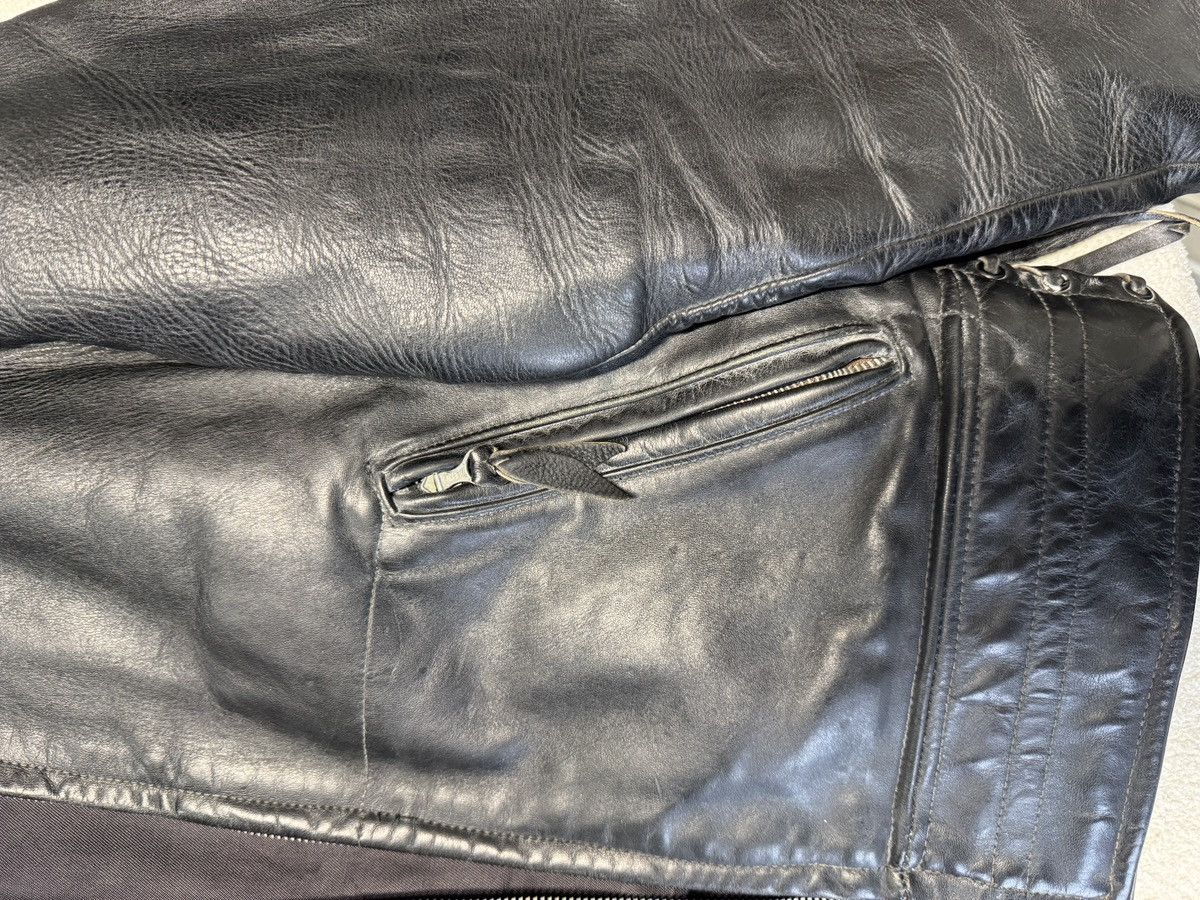 Vintage Rare 40's "Star Glove" Cal Crown Zips Leather Jacket 40 US Size US L / EU 52-54 / 3 - 7 Thumbnail