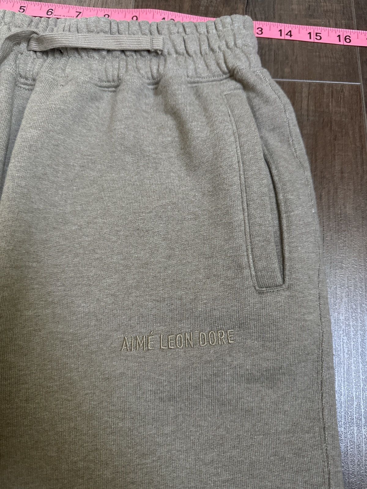 Aime Leon Dore Taupe Heavyweight Sweatpants Size US 26 / EU 42 - 2 Thumbnail