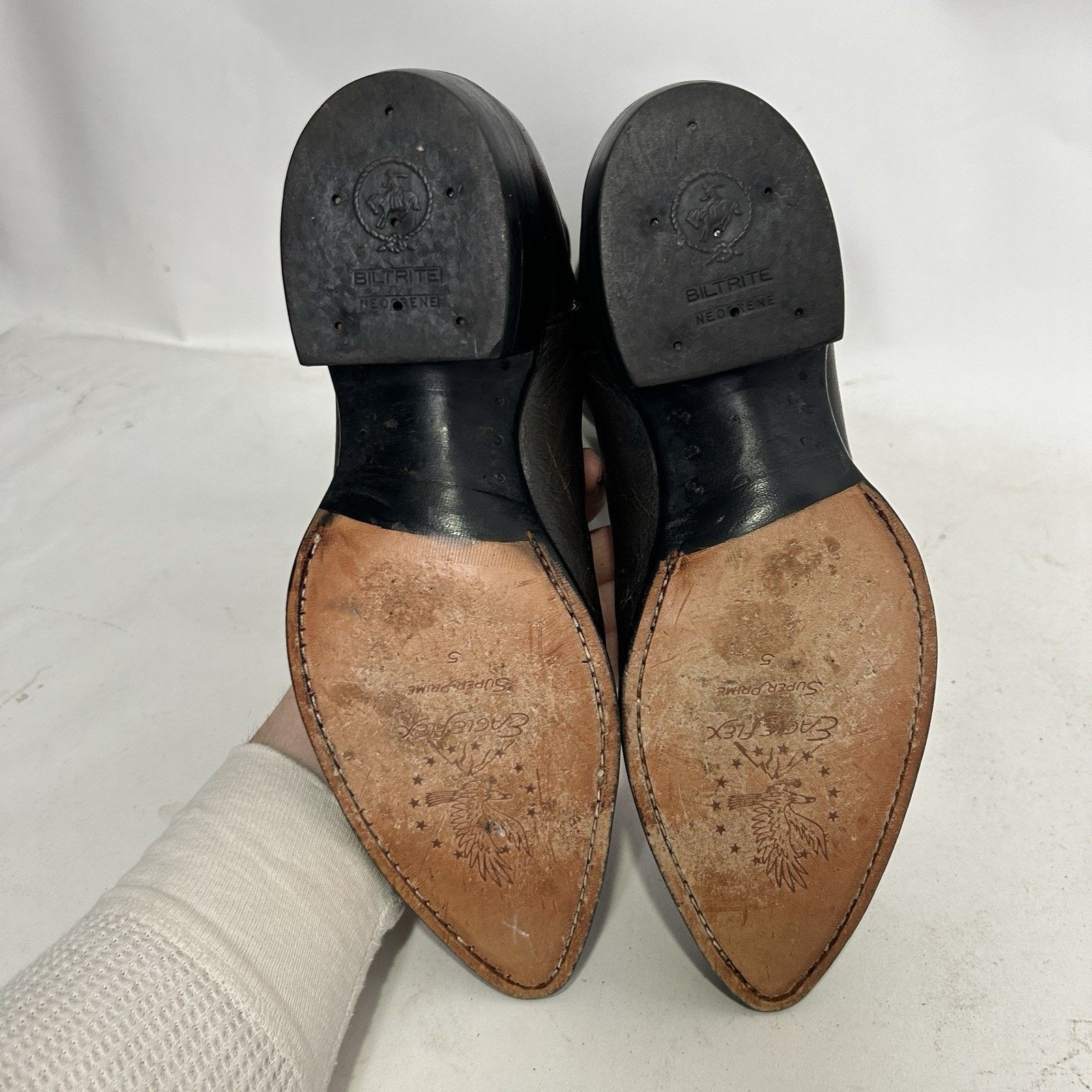 Tony Lama Tony Lama Gold Label Water Buffalo Cowboy Boots “Espresso” Size US 10.5 / EU 43-44 - 9 Thumbnail