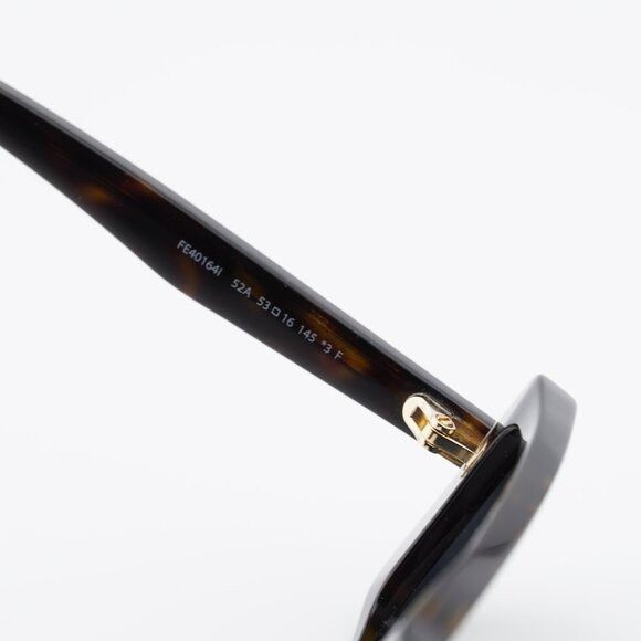 Fendi Fendi FE40164I 52A Sunglasses Havana Rectangle Frame, Grey Size ONE SIZE - 6 Thumbnail