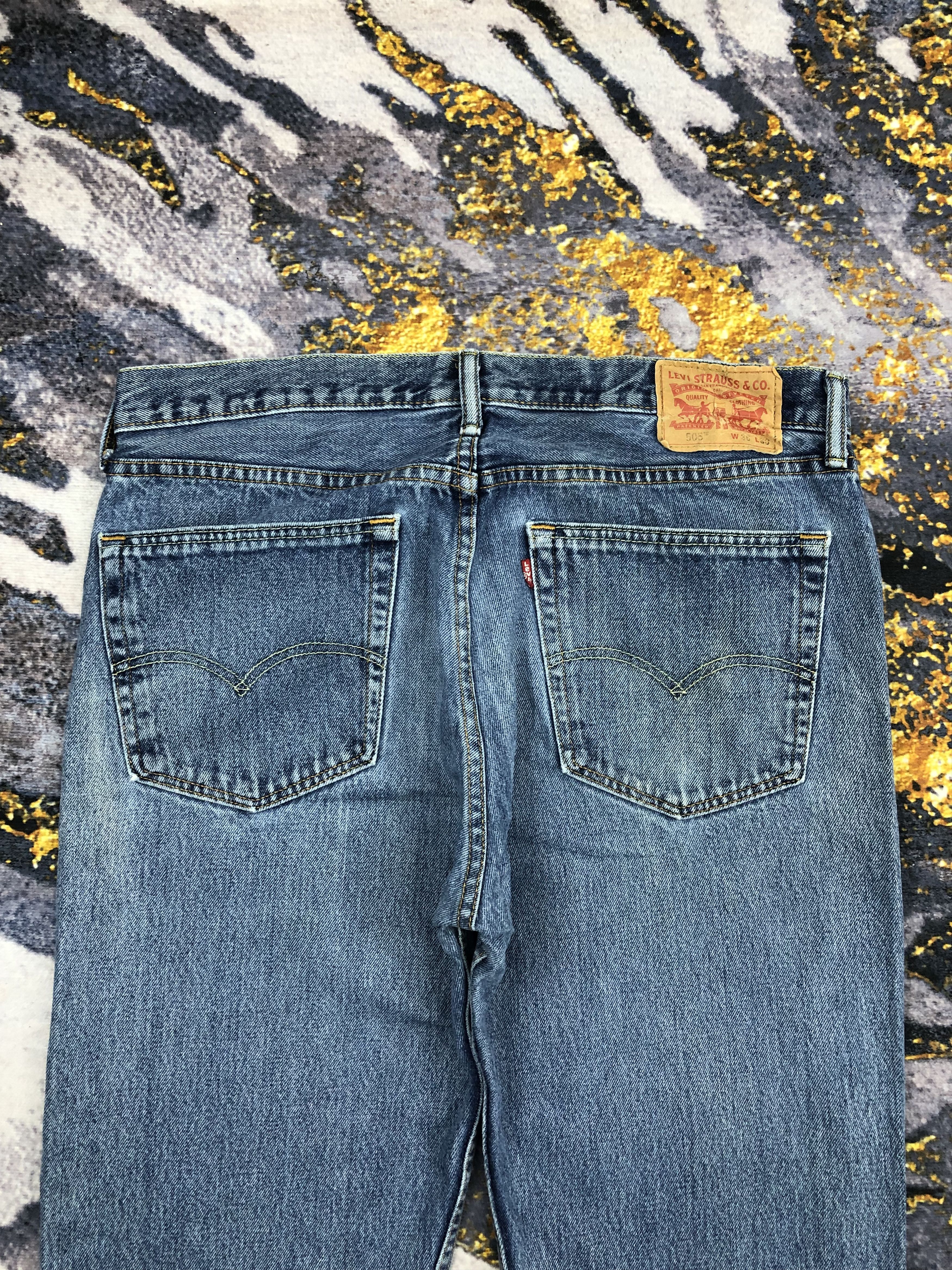 Levi's Vintage Levis 505 Faded Blue Jeans DPP0184 Size US 36 / EU 52 - 4 Thumbnail