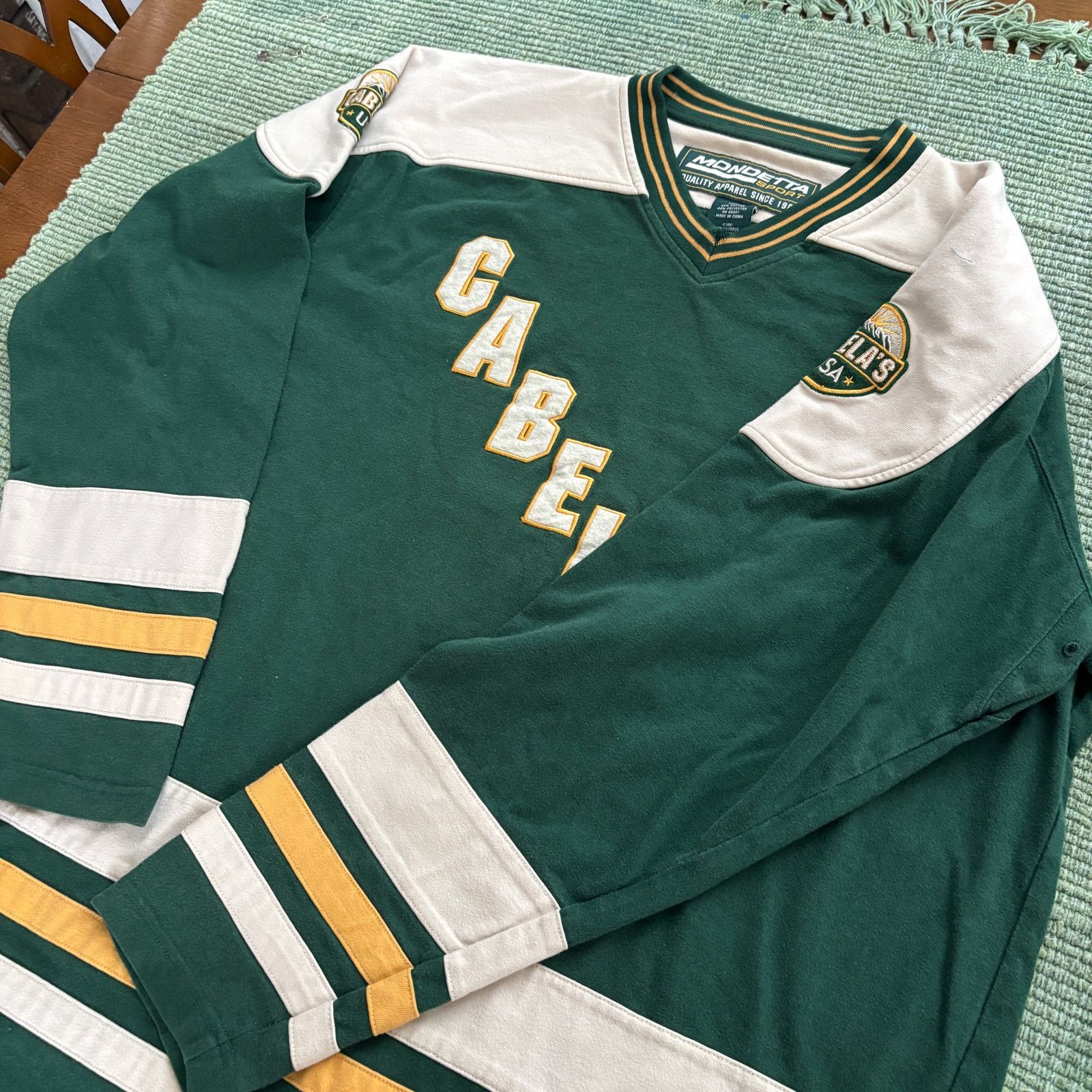 Cabelas × Vintage Vintage 90s Y2K Green Cabela's Cotton Baggy Hockey Jersey XL Size US XL / EU 56 / 4 - 7 Thumbnail
