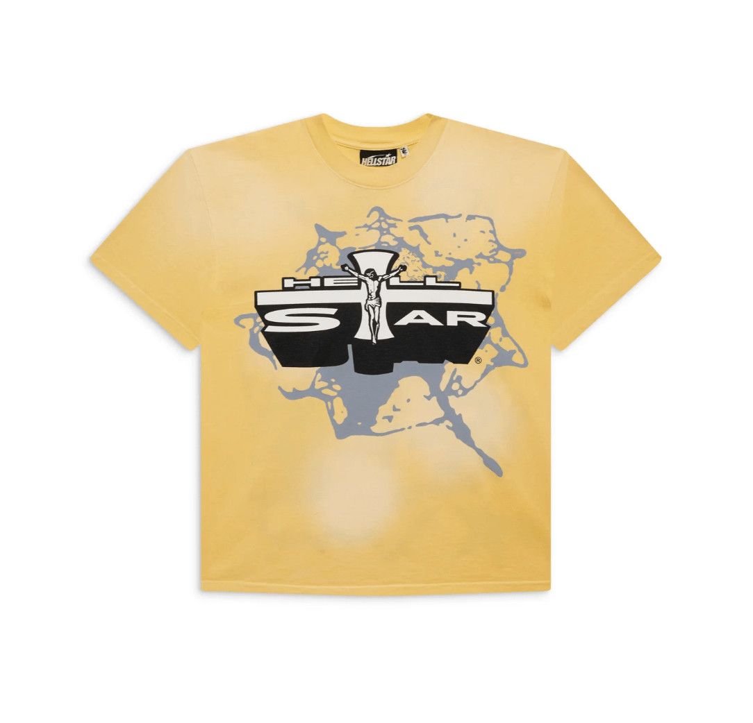 HELLSTAR Jesus Emblem Short Sleeve Tee Shirt Yellow 2.0 Size US S / EU 44-46 / 1 - 1 Preview