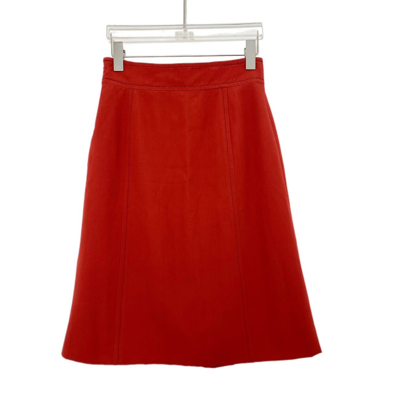 Bottega Veneta Bottega Veneta Solid Color Casual Summer Midi Skirt K26WX Size 27" / US 4 / IT 40 - 4 Thumbnail
