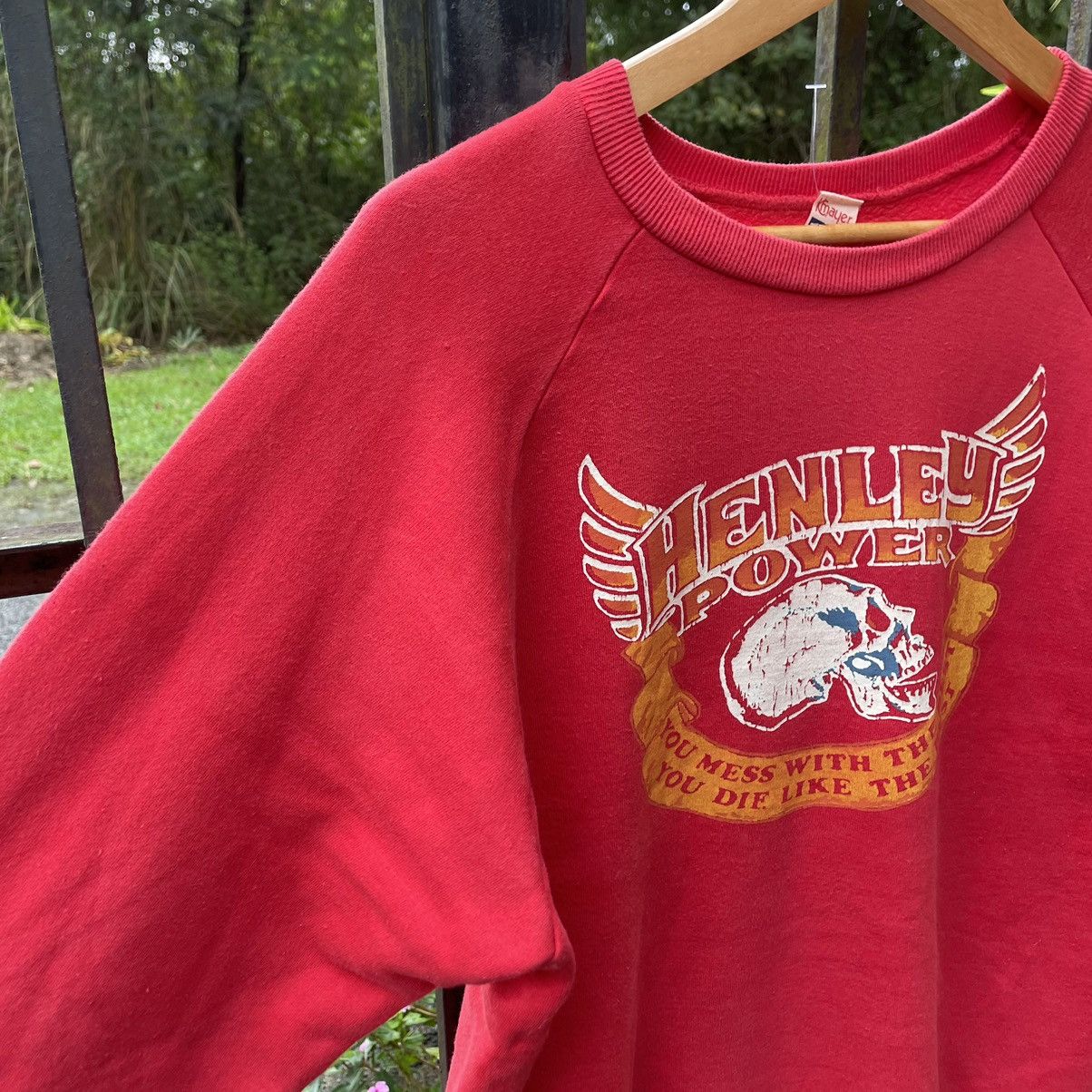 Japanese Brand × Vintage 🔥Vintage K Mayer Henley Power Big Skull Fire Sweatshirts Size US M / EU 48-50 / 2 - 5 Thumbnail