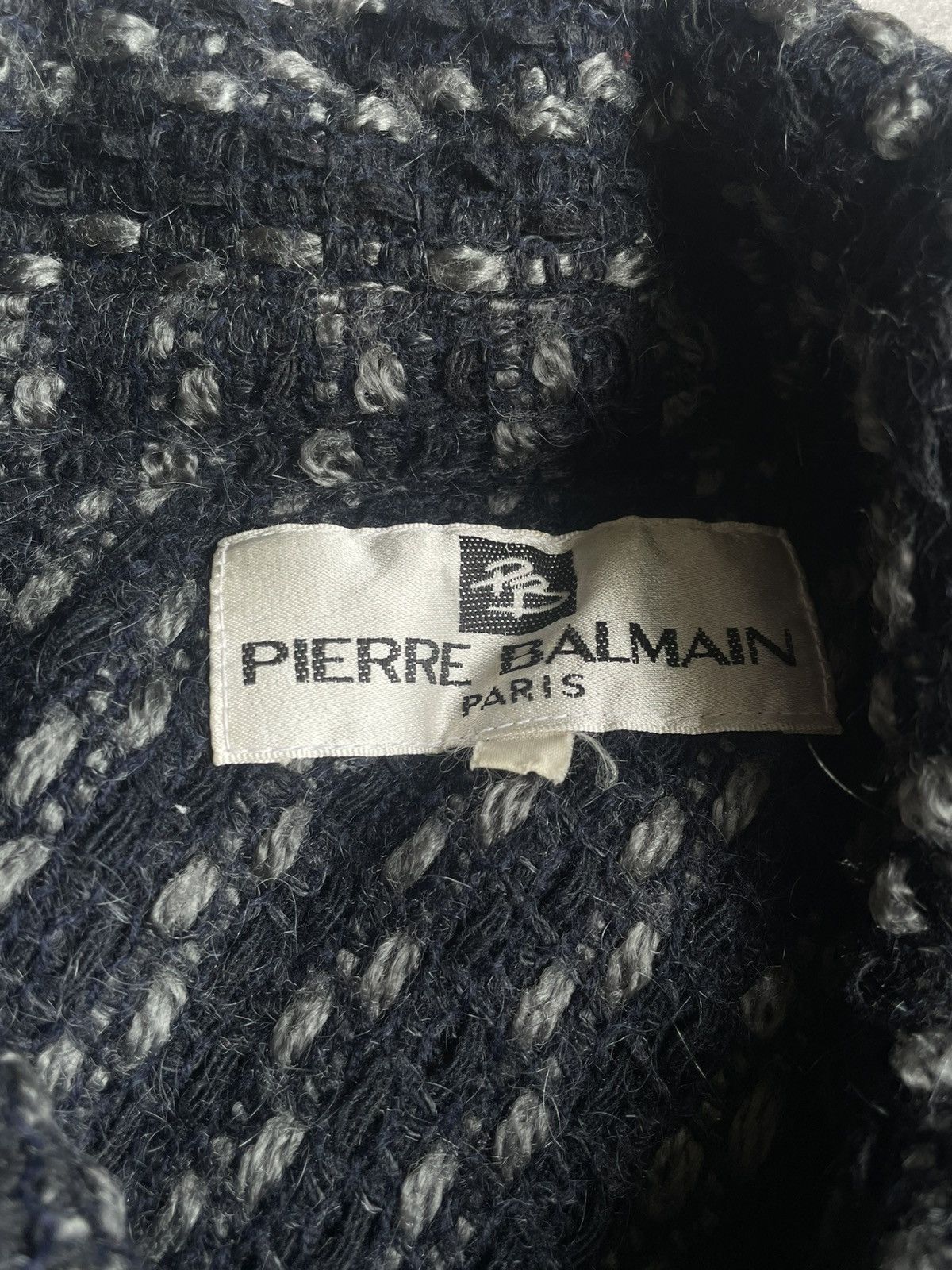 Balmain 🔥WOOL🔥 Vintage Pierre Balmain Wool Quilted Jacket Size US L / EU 52-54 / 3 - 7 Thumbnail