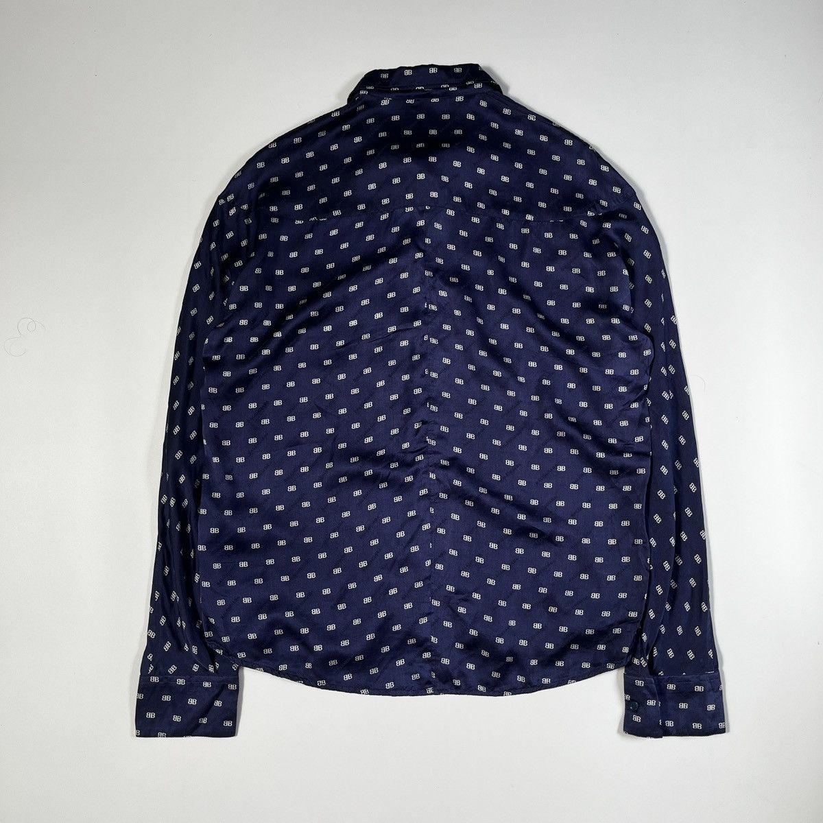 Balenciaga Balenciaga 2017 Silk logo Blouse Size XS / US 0-2 / IT 36-38 - 7 Thumbnail