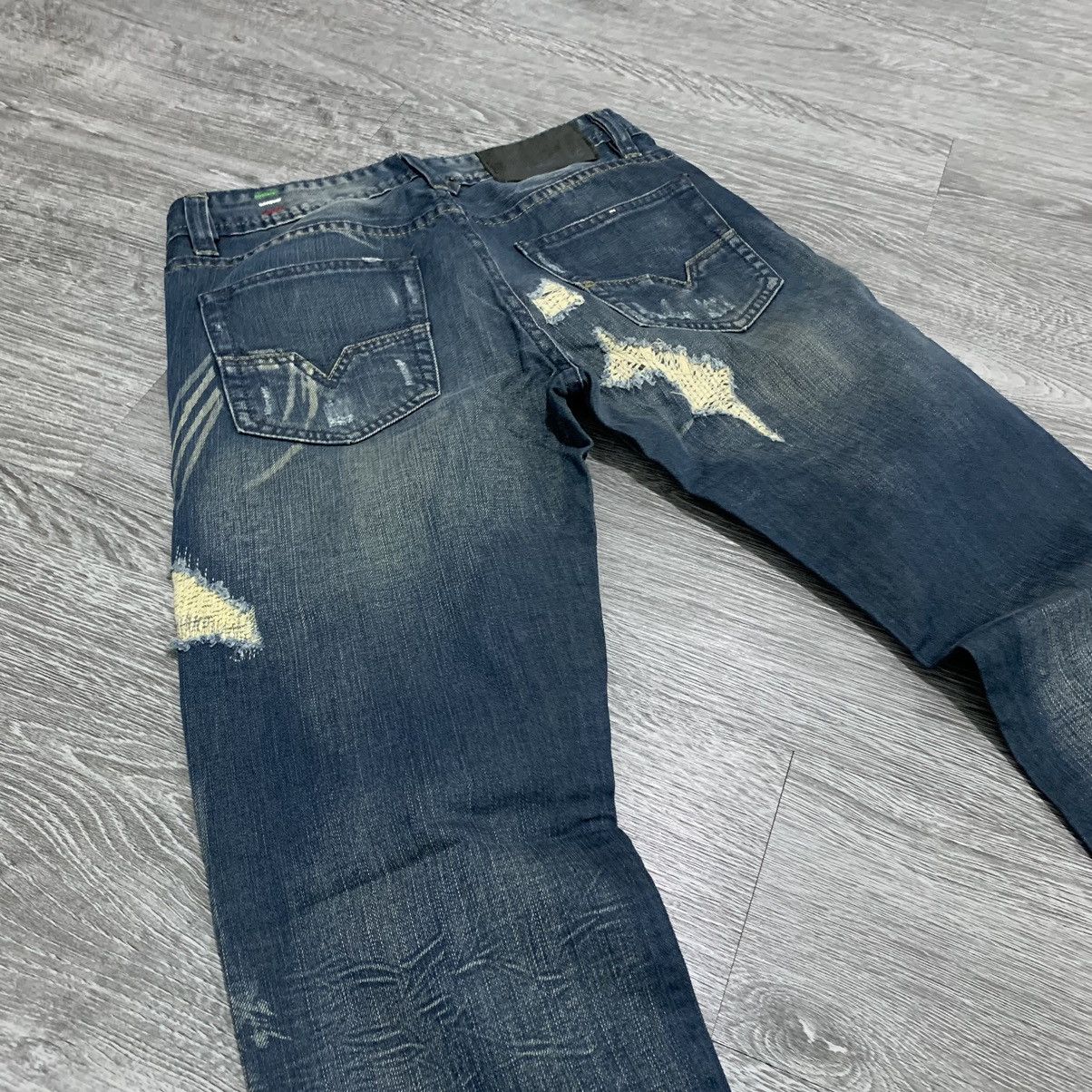 Diesel Diesel Zatiny Distressed Denim Pant Size US 30 / EU 46 - 7 Thumbnail