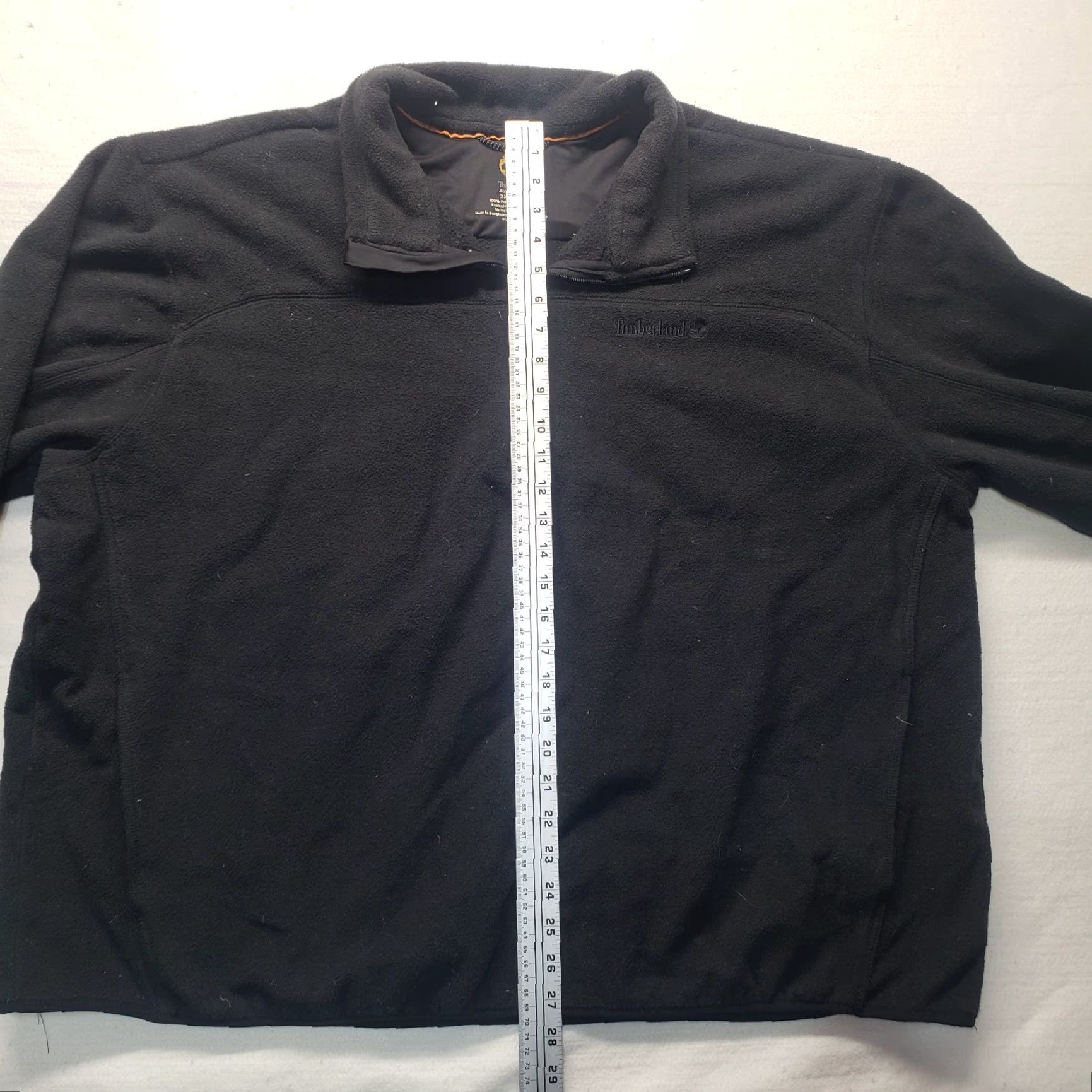 Timberland VINTAGE Timberland Jacket Solid Black Fleece Full Zip 3XL Men Black Logo 90s Outdoor Mens Size US XXL / EU 58 / 5 - 7 Thumbnail