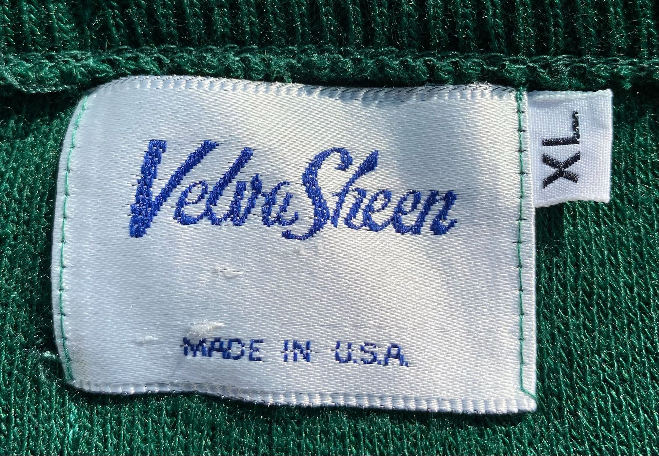 Other 80s Clarkson University Green V-Neck Sweater Men’s Large Size US L / EU 52-54 / 3 - 5 Thumbnail