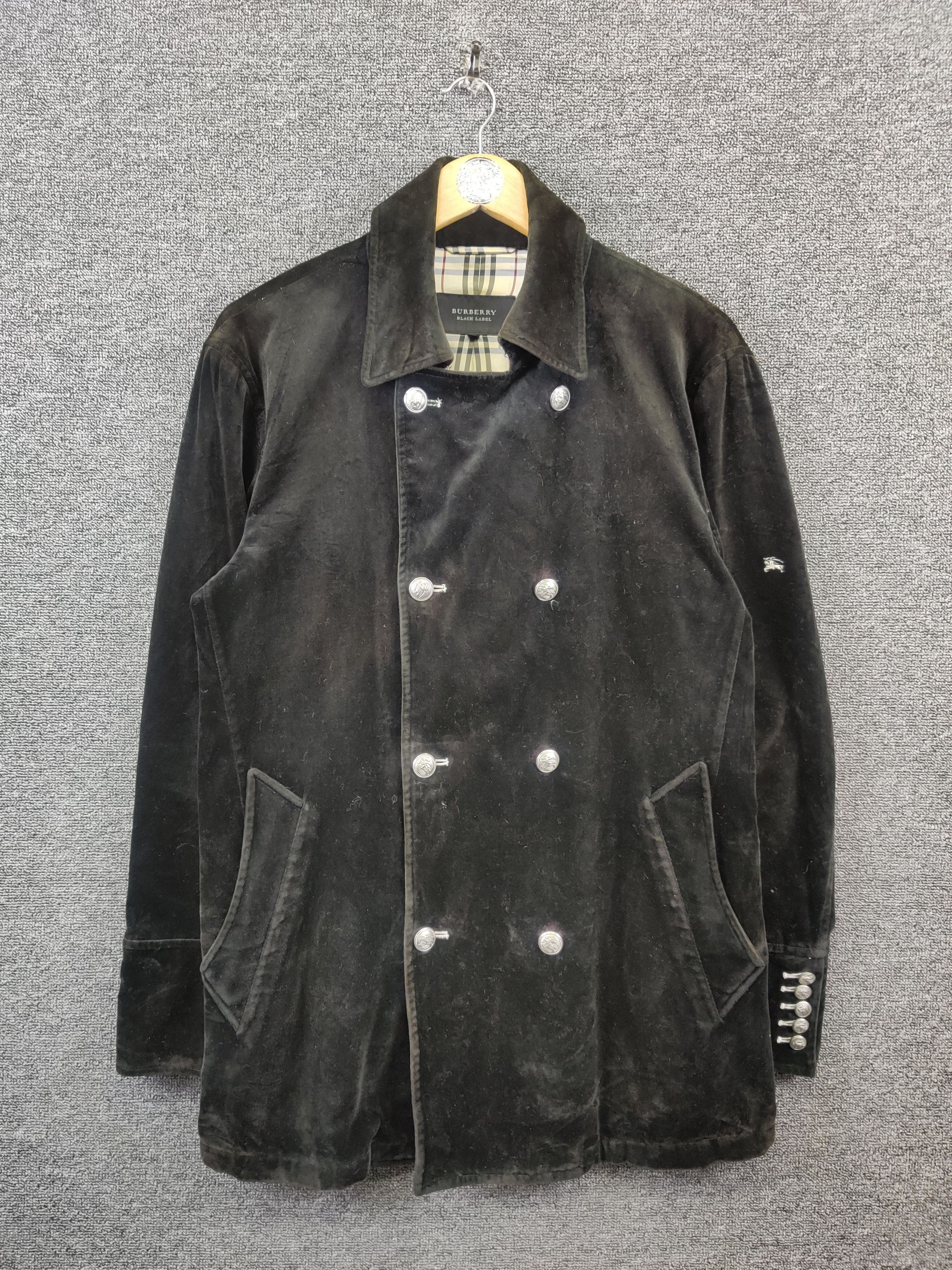 ジャケット・アウター archive velor double chester coat BLK M