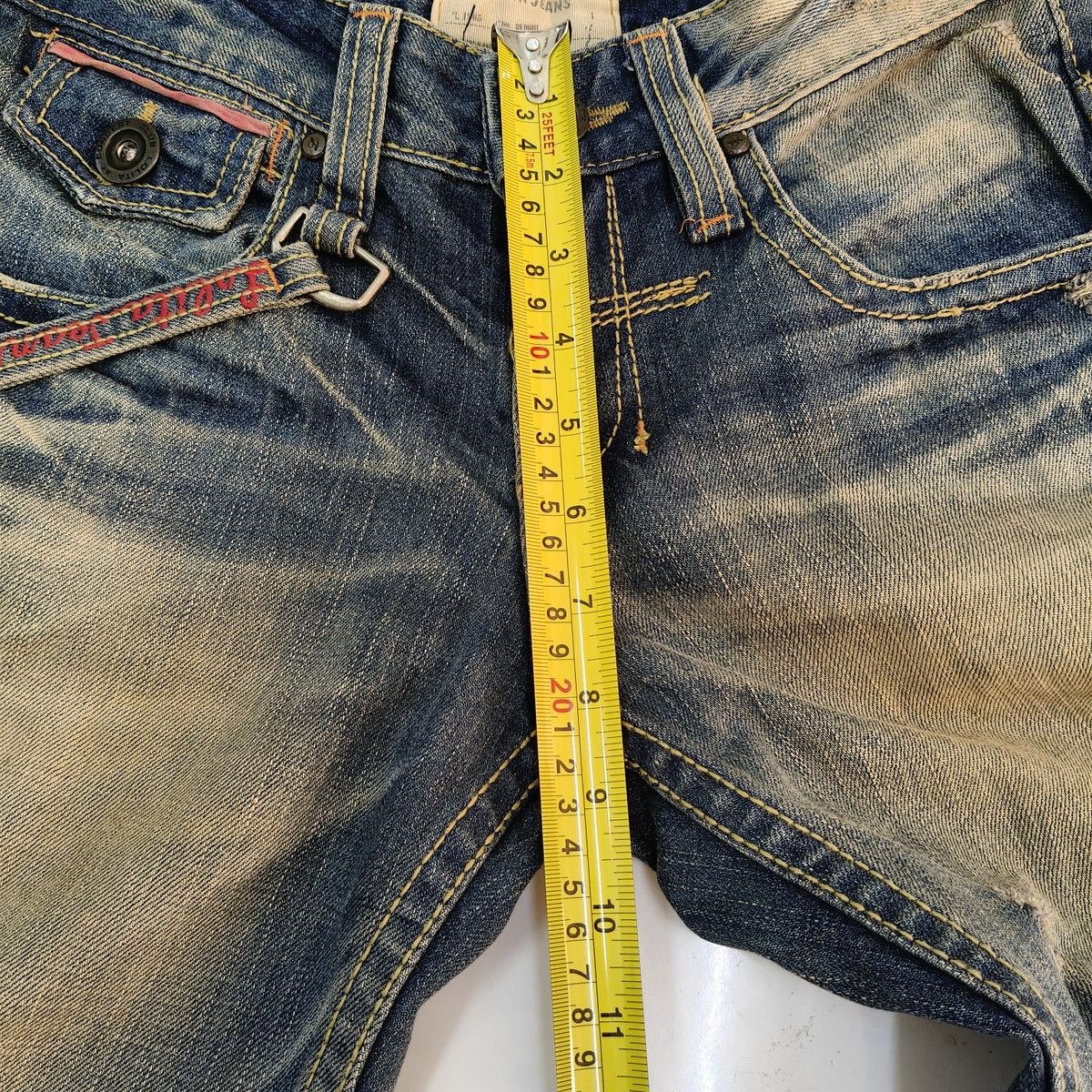 Japanese Brand Vintage Japanese Lolita Jeans Mud Wash Distressed Denim Size US 28 / EU 44 - 12 Thumbnail