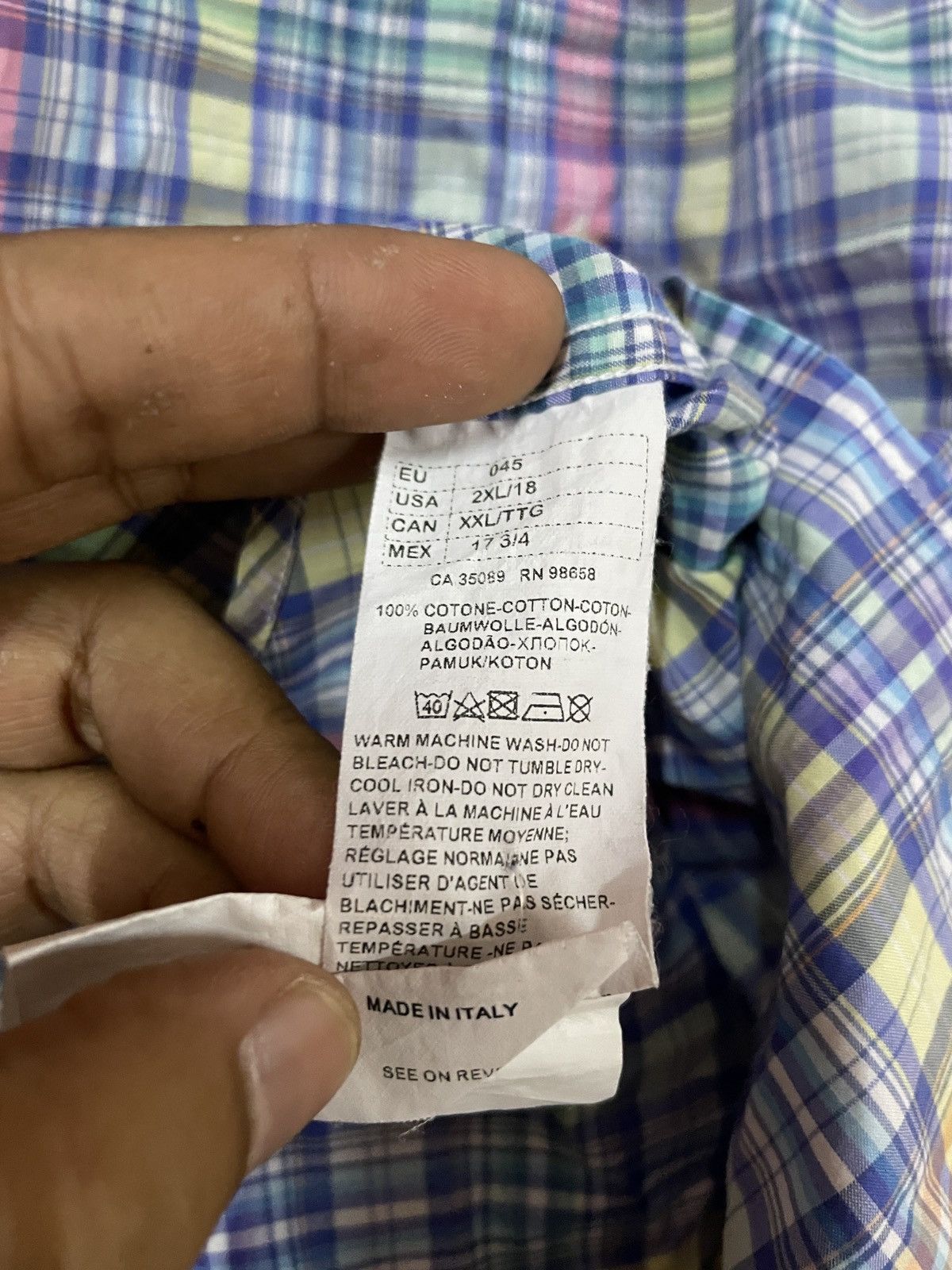Lil Yachty × Paul & Shark × Vintage Paul & Shark yachting Menswear Madras Check & plaids SZ XXL Size US XXL / EU 58 / 5 - 6 Thumbnail