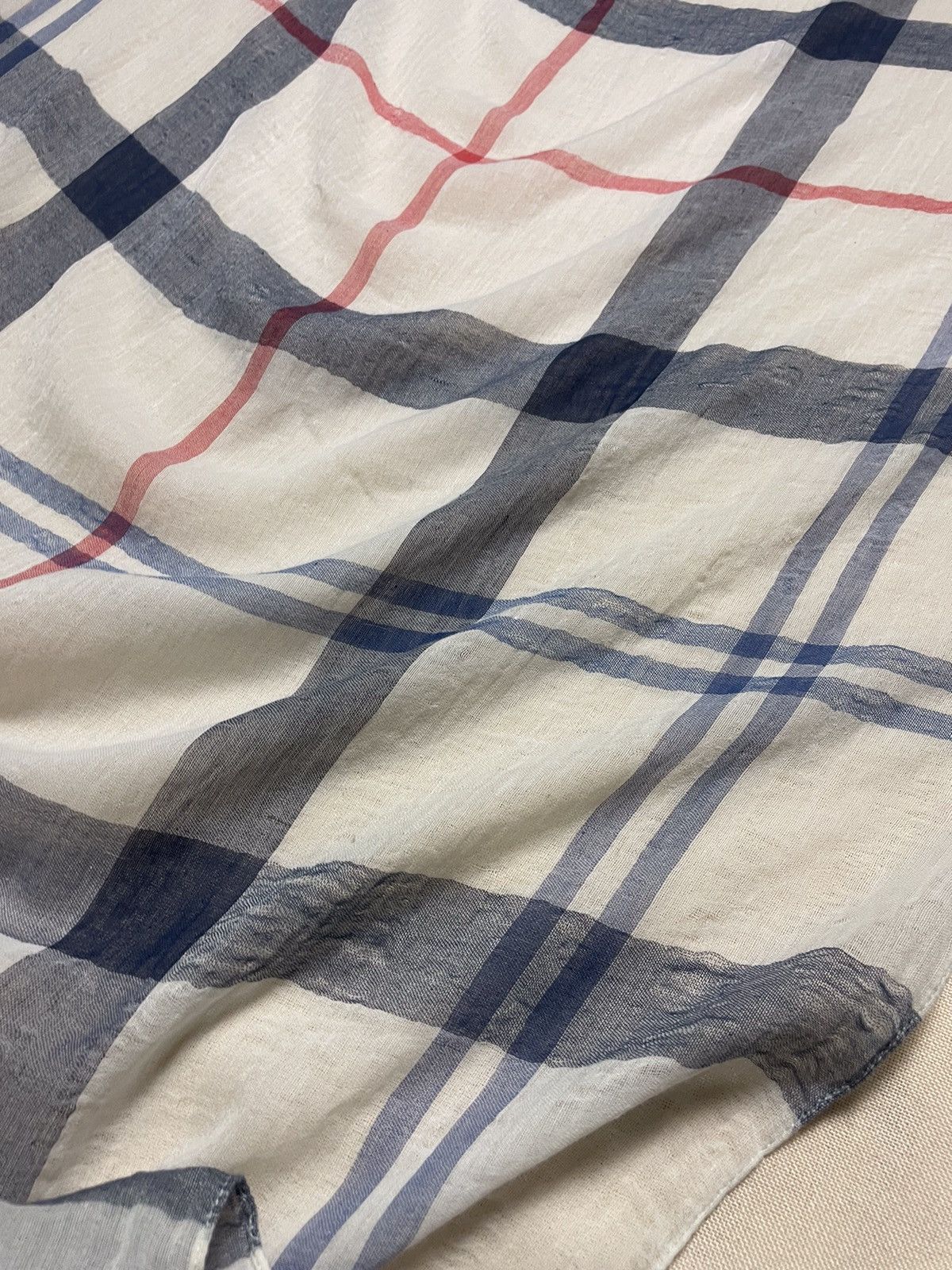 Barbour Barbour white tartan cotton scarf Size ONE SIZE - 12 Thumbnail