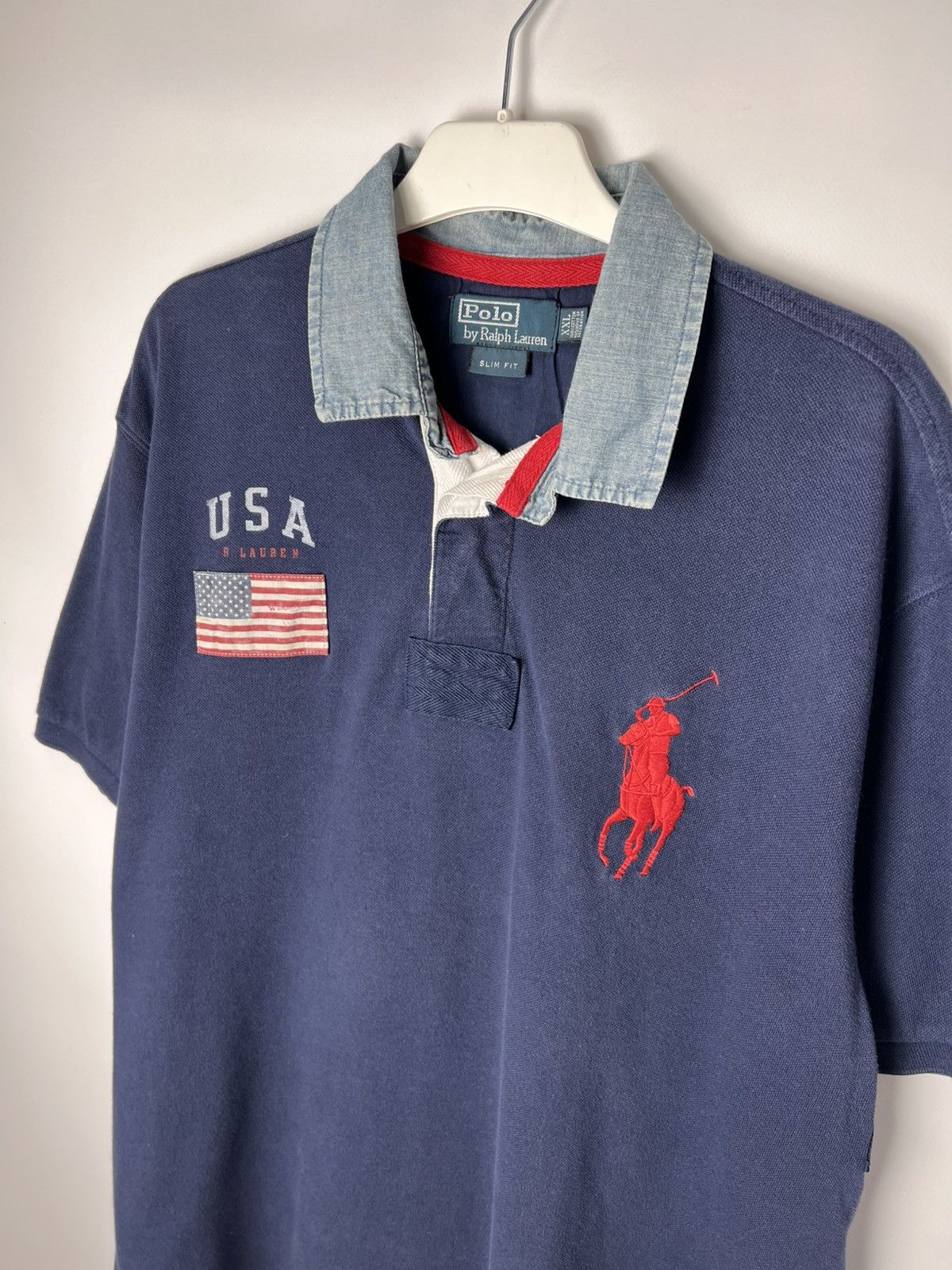 Polo Ralph Lauren Chief Keef Polo Ralph Lauren vintage navy USA big pony Size US XXL / EU 58 / 5 - 2 Thumbnail