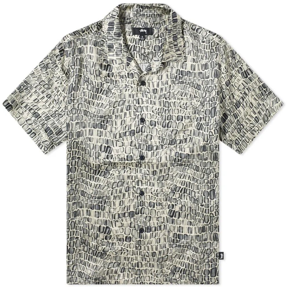 Stussy Stussy Crocodile Print Silk Shirt | Grailed