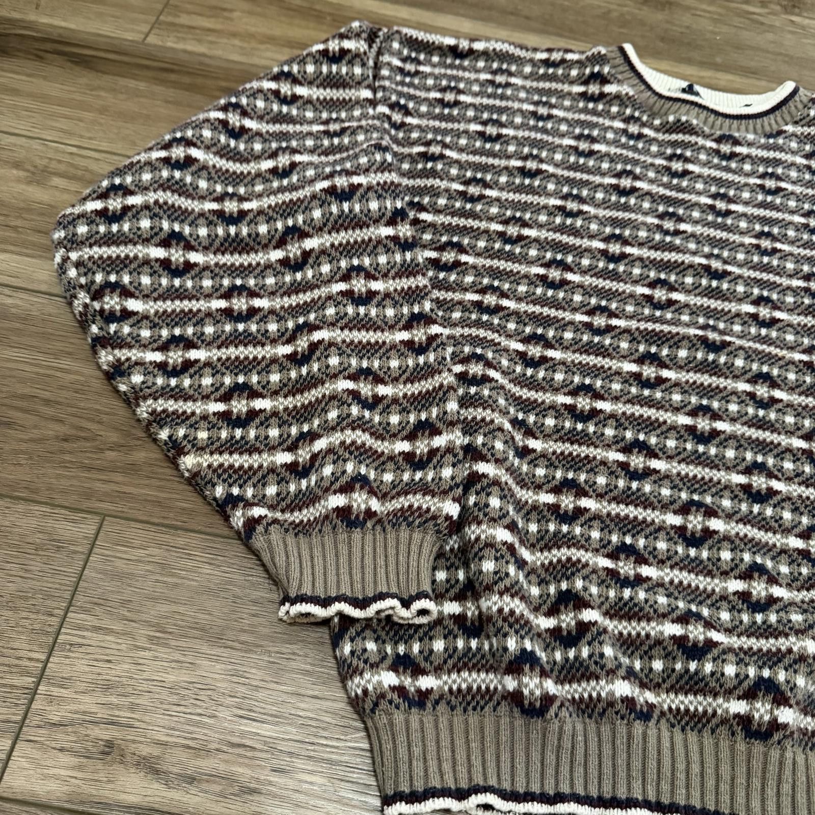 Trader Bay Vintage 90s Trader Bay Striped Knit Sweater Size US L / EU 52-54 / 3 - 2 Thumbnail