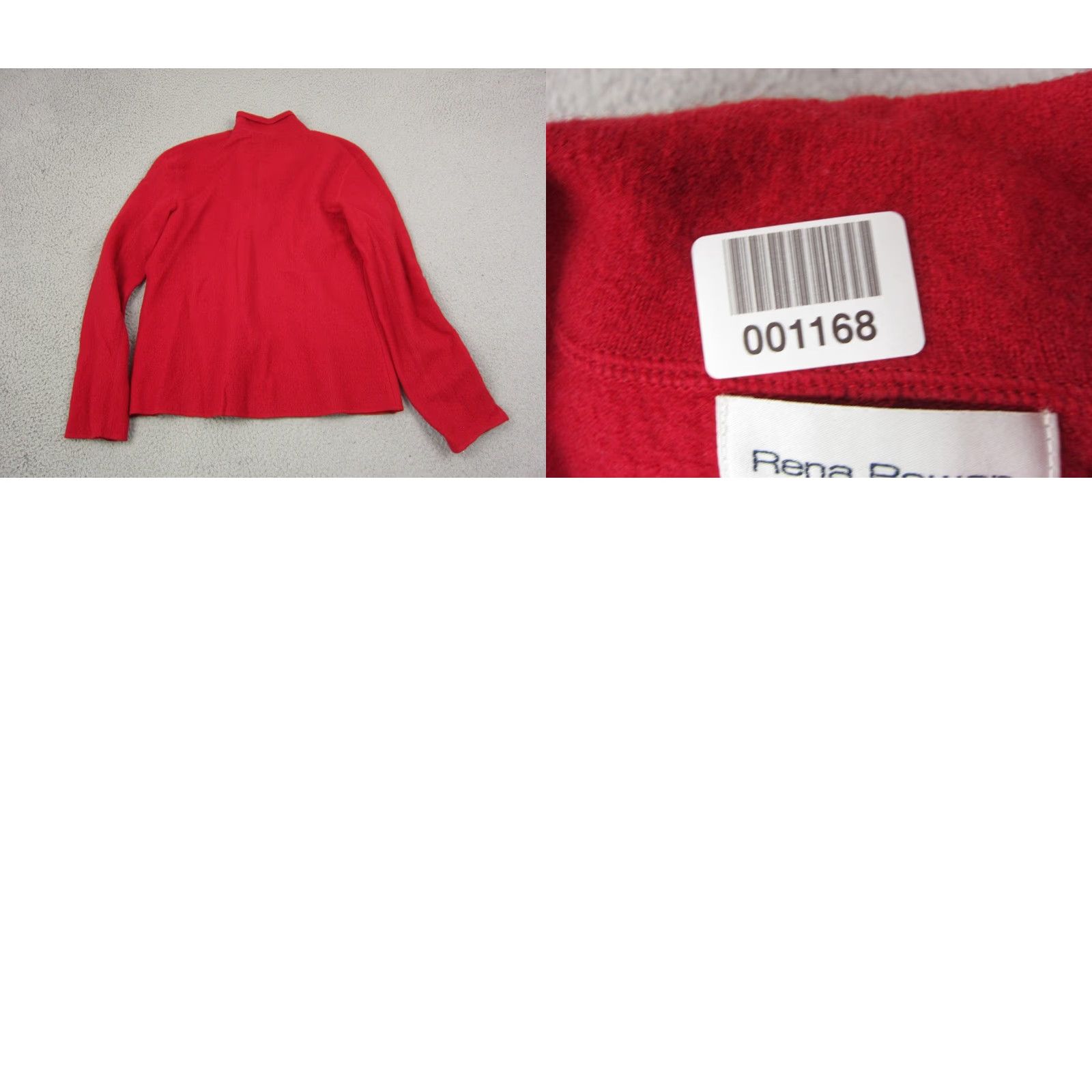 Vintage Rena Rowan Sweater Cardigan Womens M Red Wool 90s Vintage Casual Button Knit Wool 90s Womens Size M / US 6-8 / IT 42-44 - 8 Thumbnail