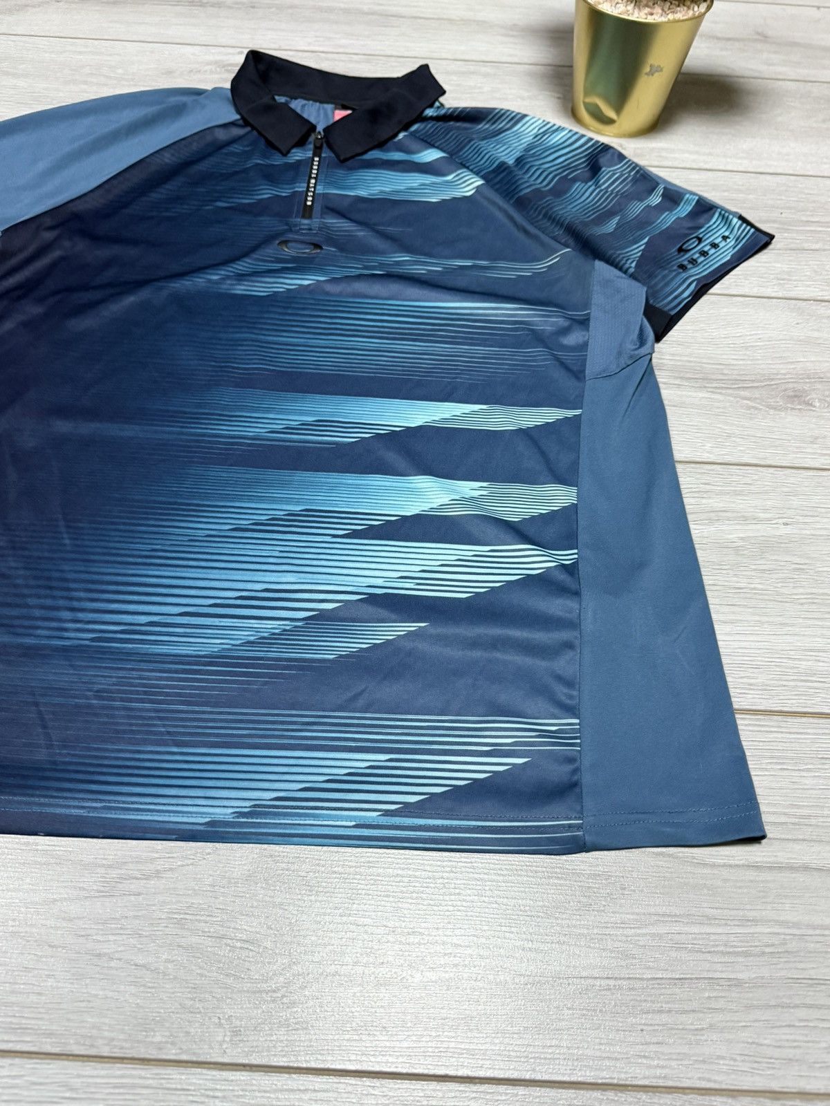 Oakley Oakley Bubba Watson Golf 1/4 zip centr logo polo all over Size US XXL / EU 58 / 5 - 4 Thumbnail