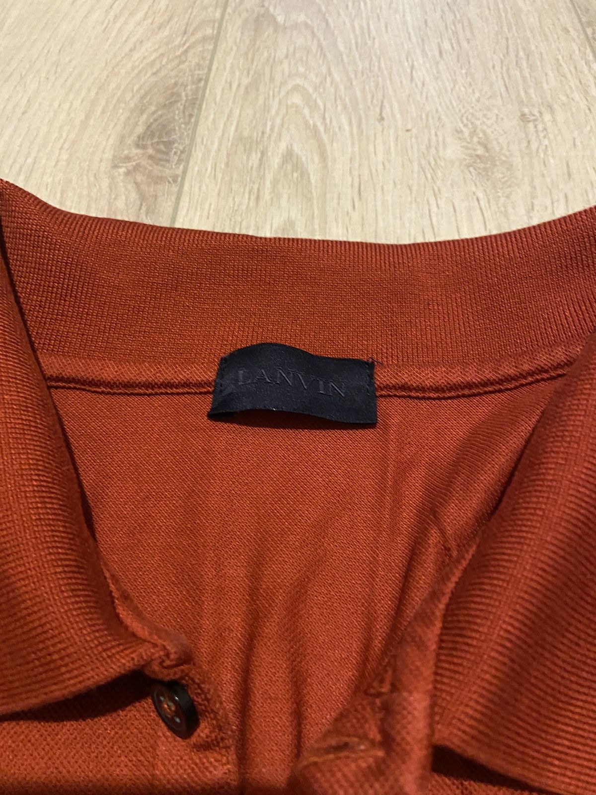 Vintage Lanvin vintage sneaker logo polo tee Size US XL / EU 56 / 4 - 4 Thumbnail