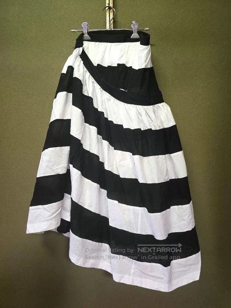 Junya Watanabe black and white striped skirt by junya watanabe. Size US 27 - 1 Thumbnail
