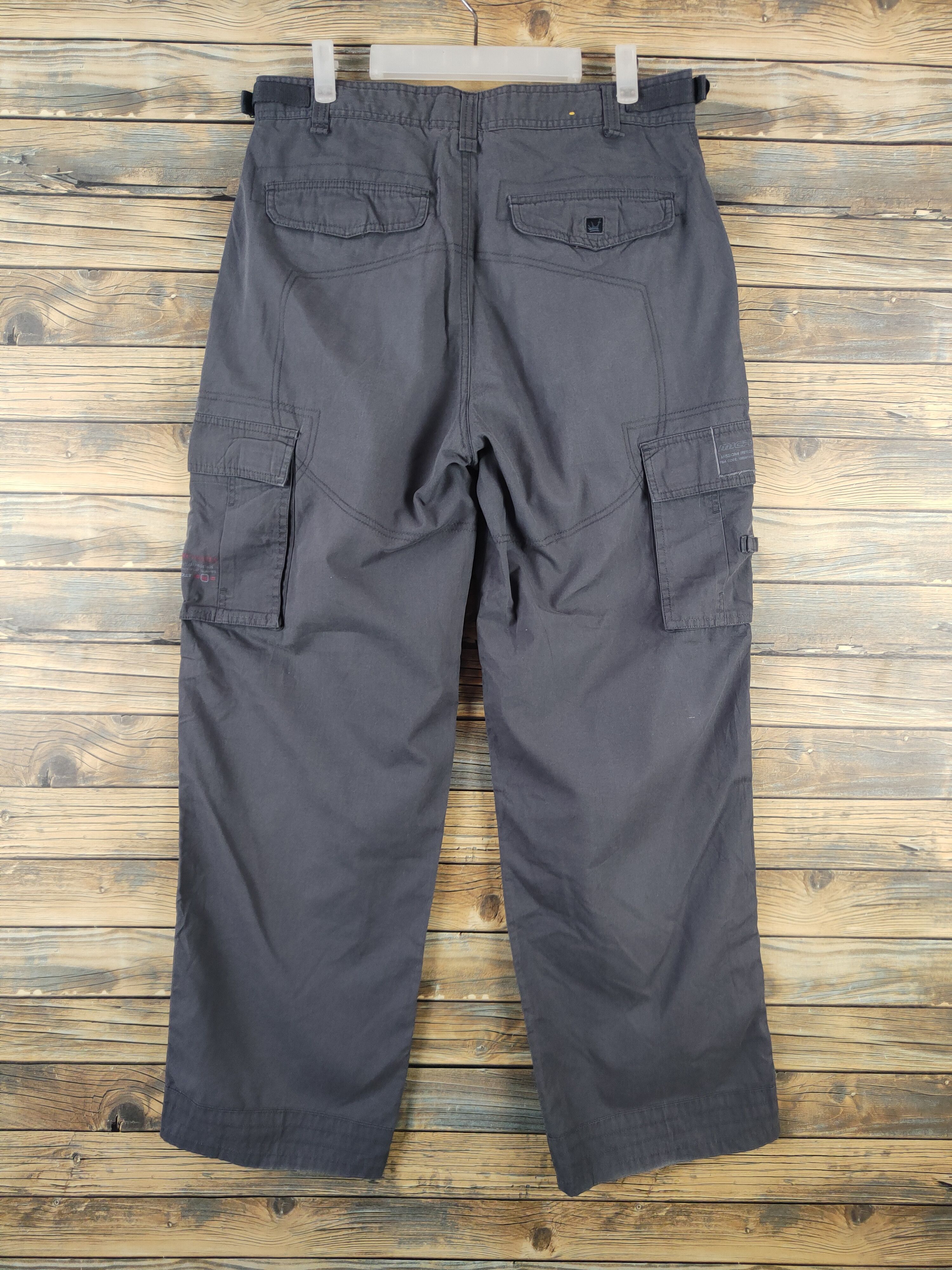 Japanese Brand DL Micros Gray Multipocket Tactical Cargo Pants #970 Size US 33 - 7 Thumbnail