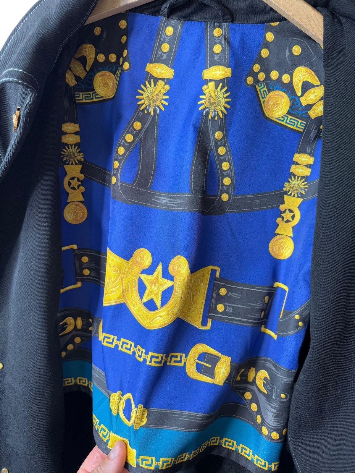 Versace Versace Black Workwear Jacket with Medusa Buttons Size US M / EU 48-50 / 2 - 11 Thumbnail