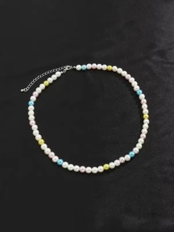 Japanese Brand Retro Punk Necklace Pearl Choker Size ONE SIZE - 4 Thumbnail