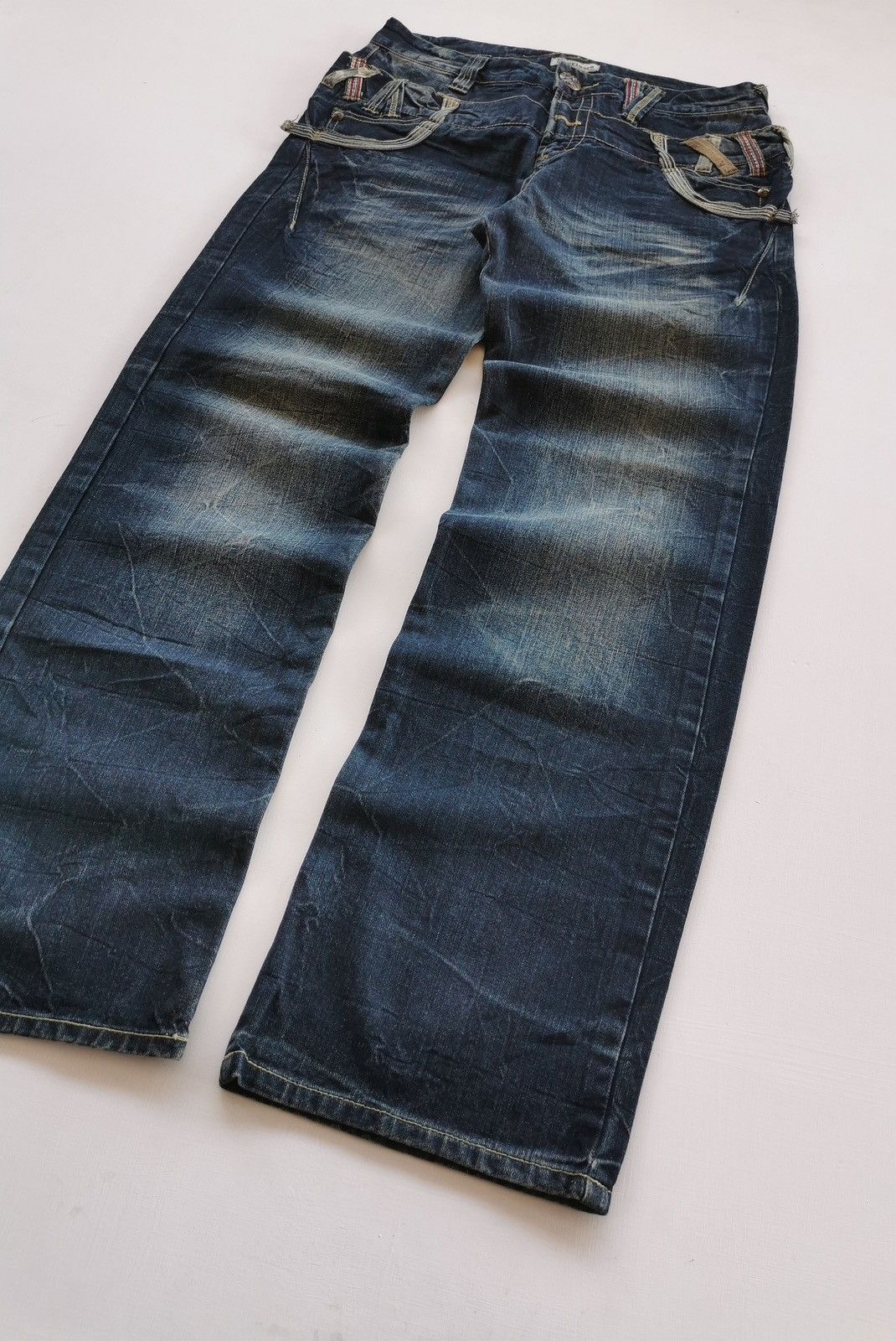 Kapital Sorridere Japan Double Waist Denim Jeans Size US 32 / EU 48 - 6 Thumbnail