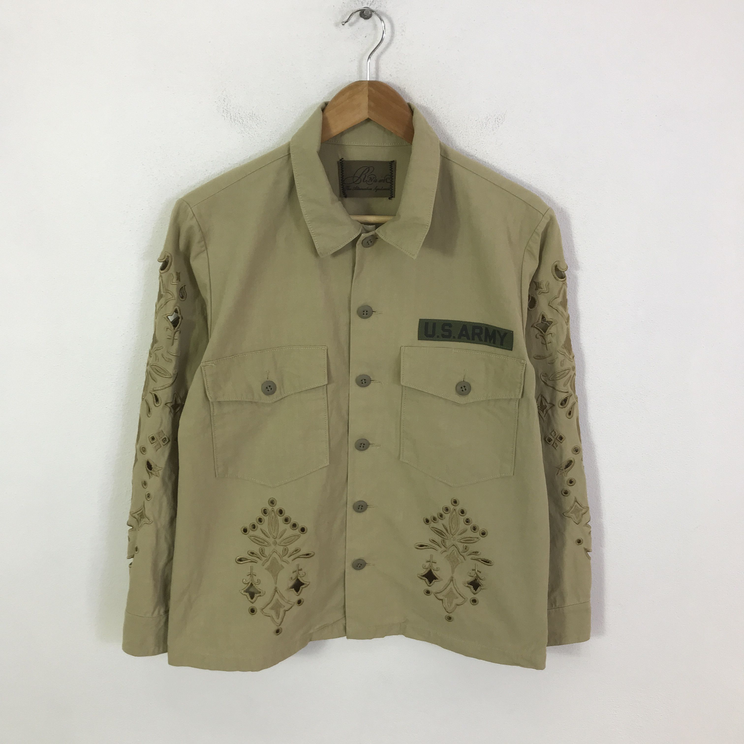 Japanese Brand Rna x u.s army design button jacket K114B19 Size US L / EU 52-54 / 3 - 1 Thumbnail