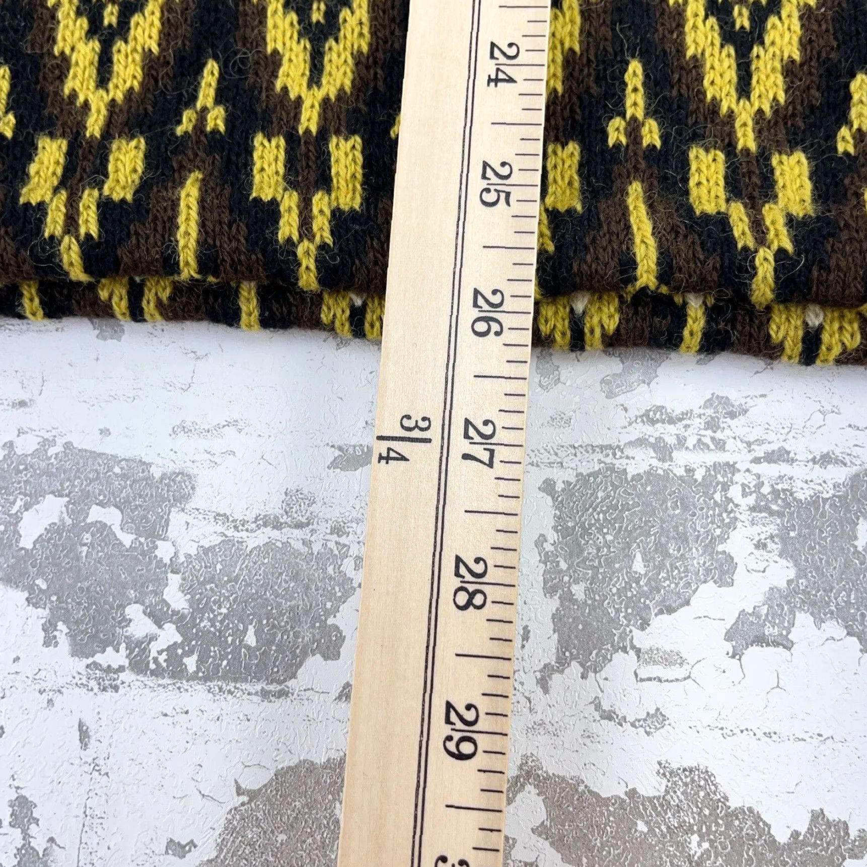 Vintage VINTAGE Meergans German Wool Sweater Men XL Yellow Geometric Pullover All Seasons Size US XL / EU 56 / 4 - 6 Thumbnail