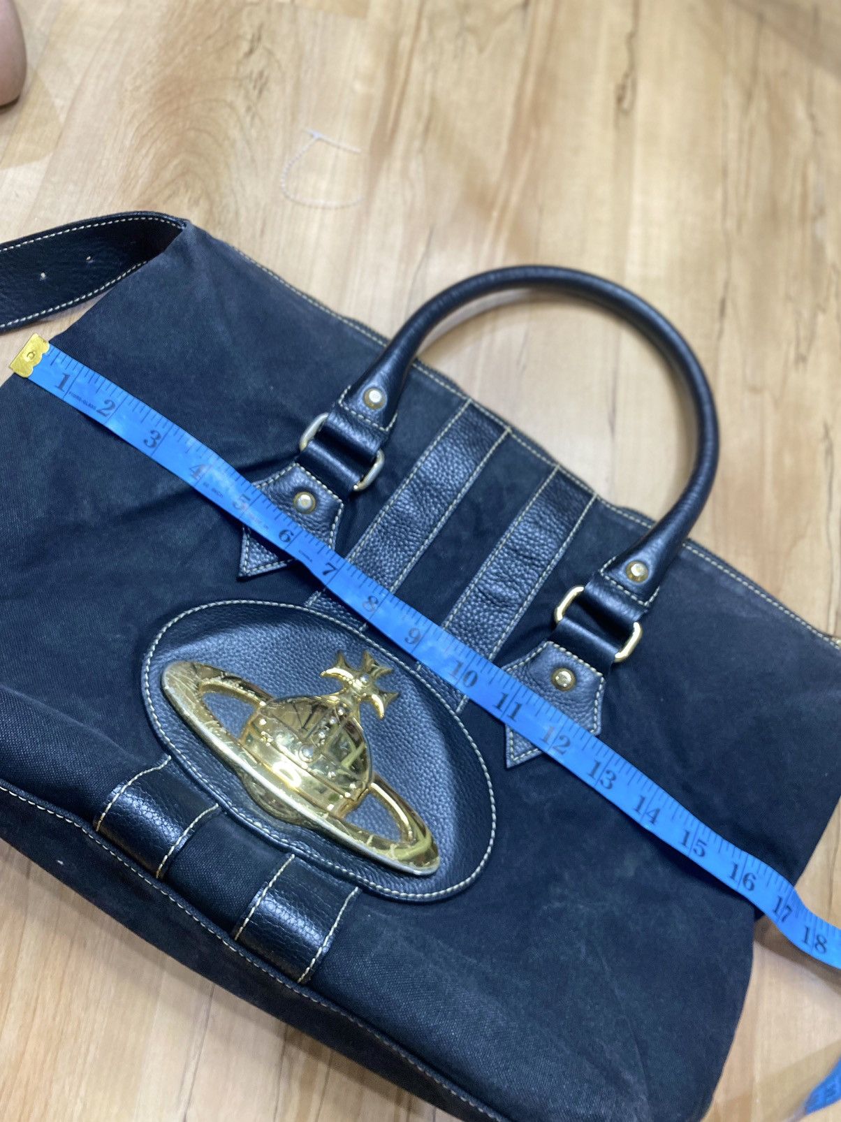 Vivienne Westwood Vivienne Westwood canvas leather tote bag Size ONE SIZE - 16 Thumbnail