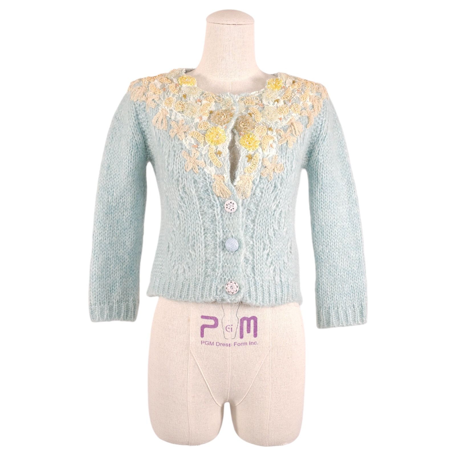 Free People FP One Free People Pixie Wool Blend Cardi Blue Extra Small Size XS / US 0-2 / IT 36-38 - 1 Thumbnail
