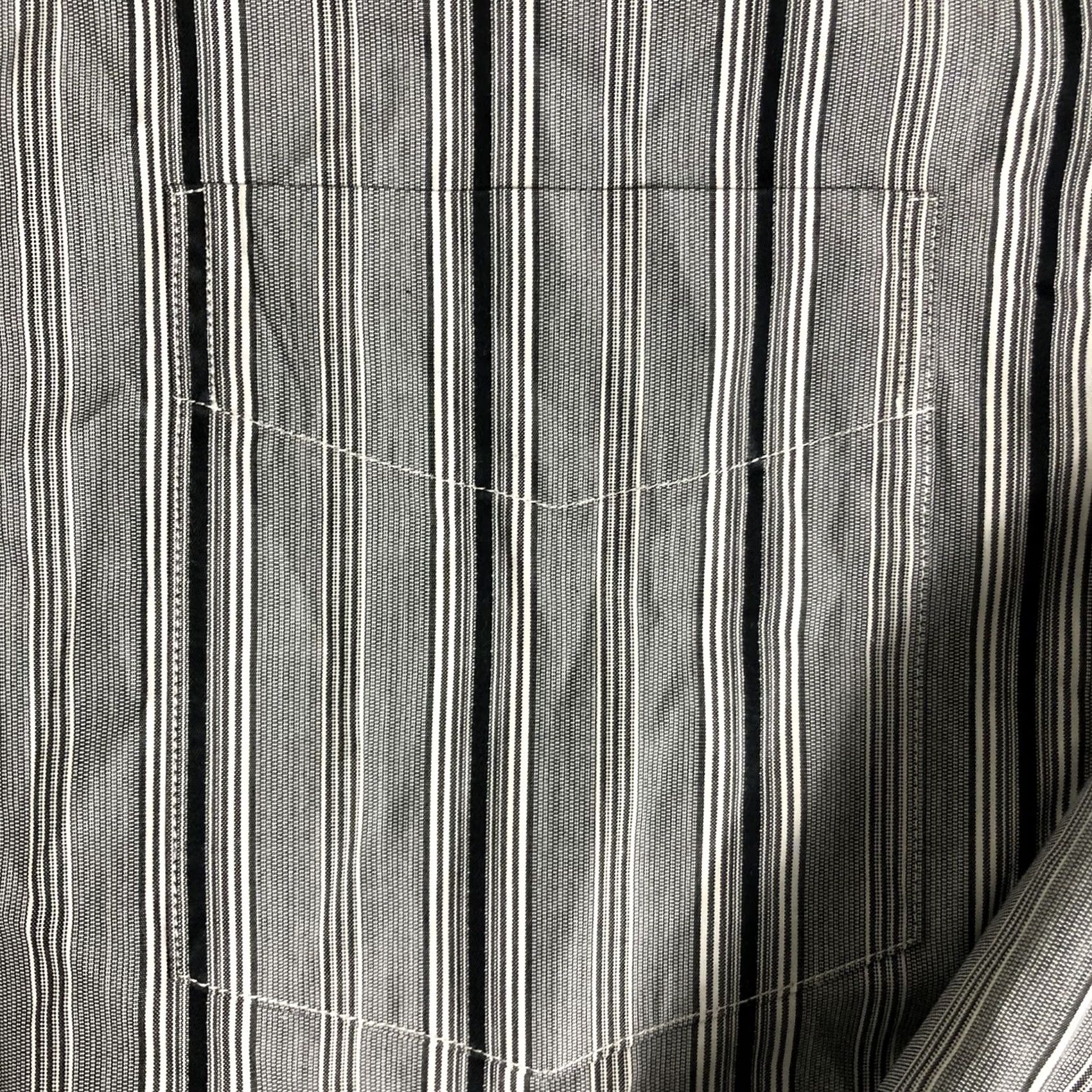 Tommy Hilfiger Tommy Hilfiger Button-Up Shirt Men's L Long Sleeve Gray 80s Two Ply Cotton Button-Down Collar Pockets Regular Family Casual Mens Size US L / EU 52-54 / 3 - 4 Thumbnail