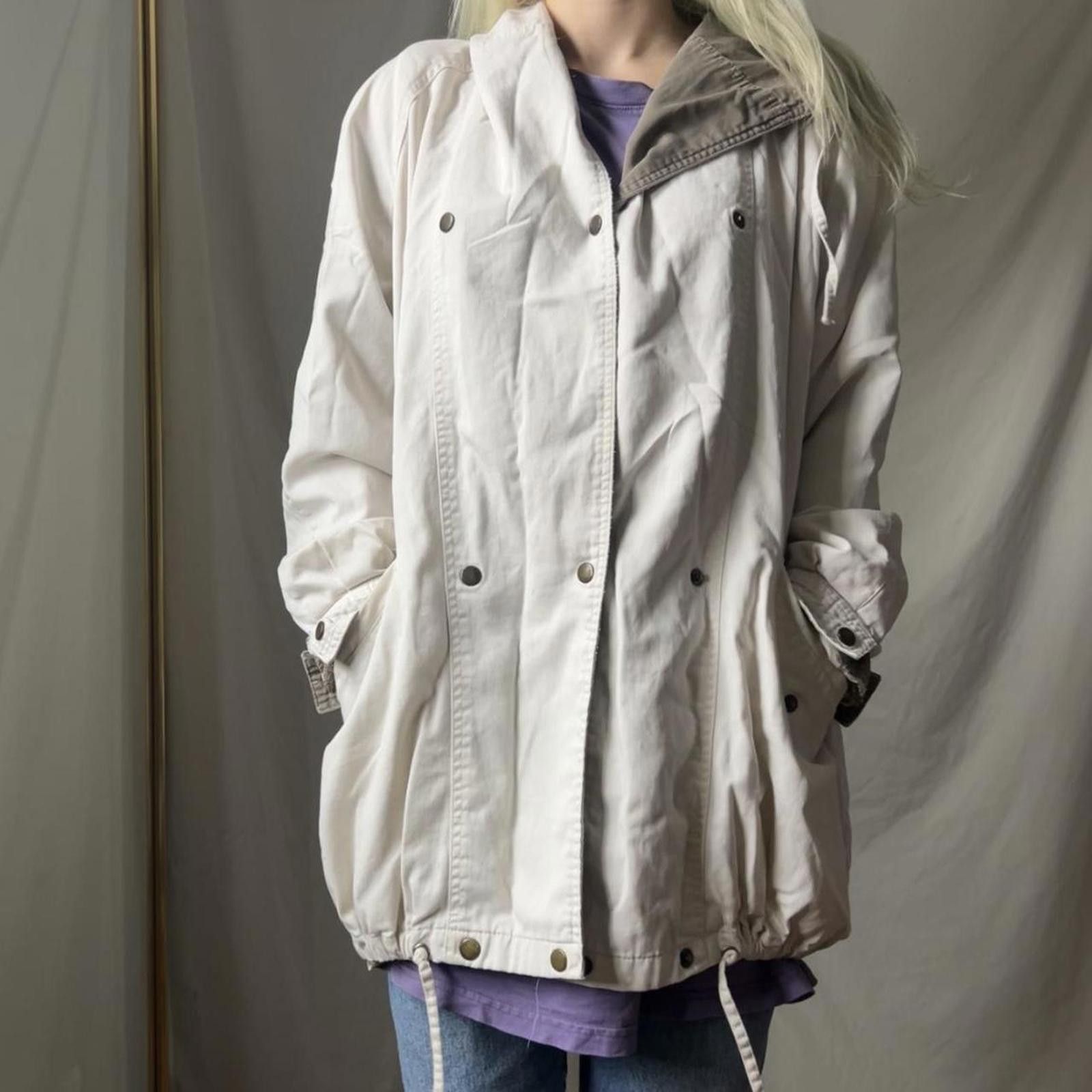 Other Cream and khaki vintage canvas jacket Size XL / US 12-14 / IT 48-50 - 6 Thumbnail