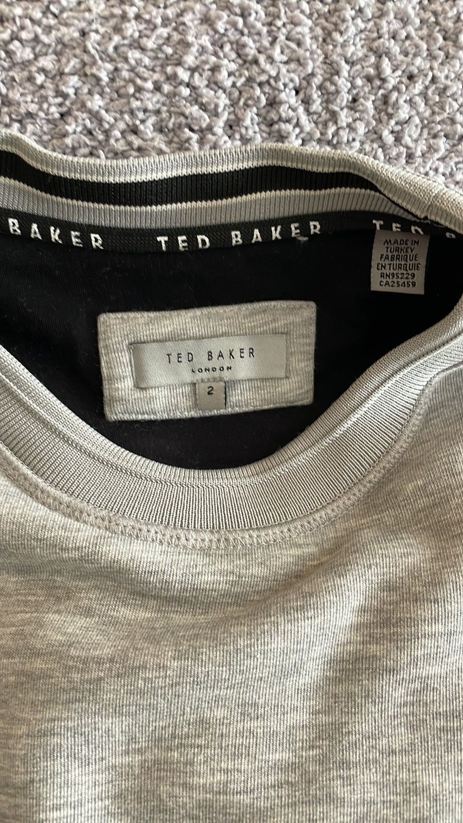 Ted Baker Ted Baker Grey Crew Neck Size US S / EU 44-46 / 1 - 4 Thumbnail