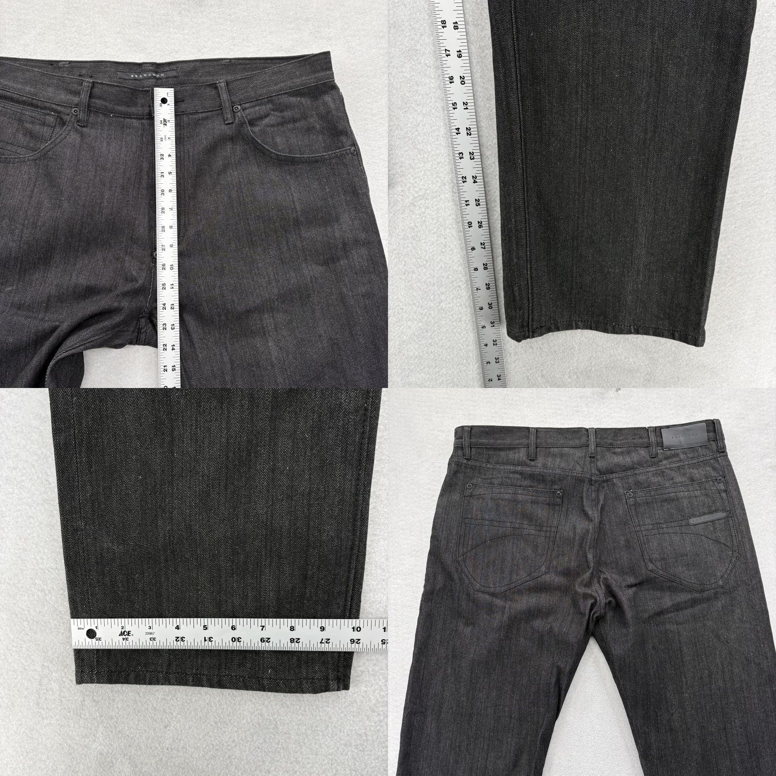 Sean John VINTAGE Sean John Jeans Mens 40x32 Black Hamilton Straight Leg Denim Hip Hop 90s Mens Jeans Size US 40 / EU 56 - 8 Thumbnail