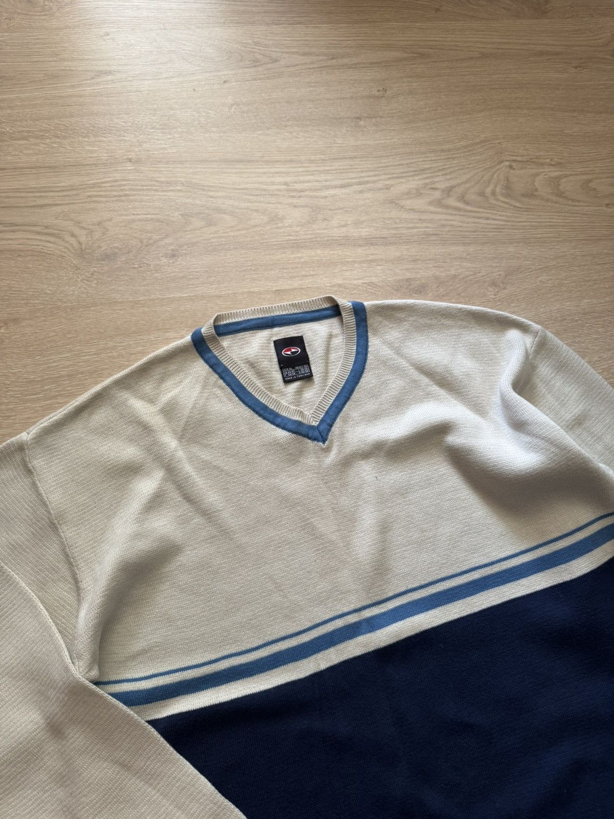 Vintage Vintage 90’s Nike y2k Navy Baggy Sweater Size US XL / EU 56 / 4 - 2 Thumbnail