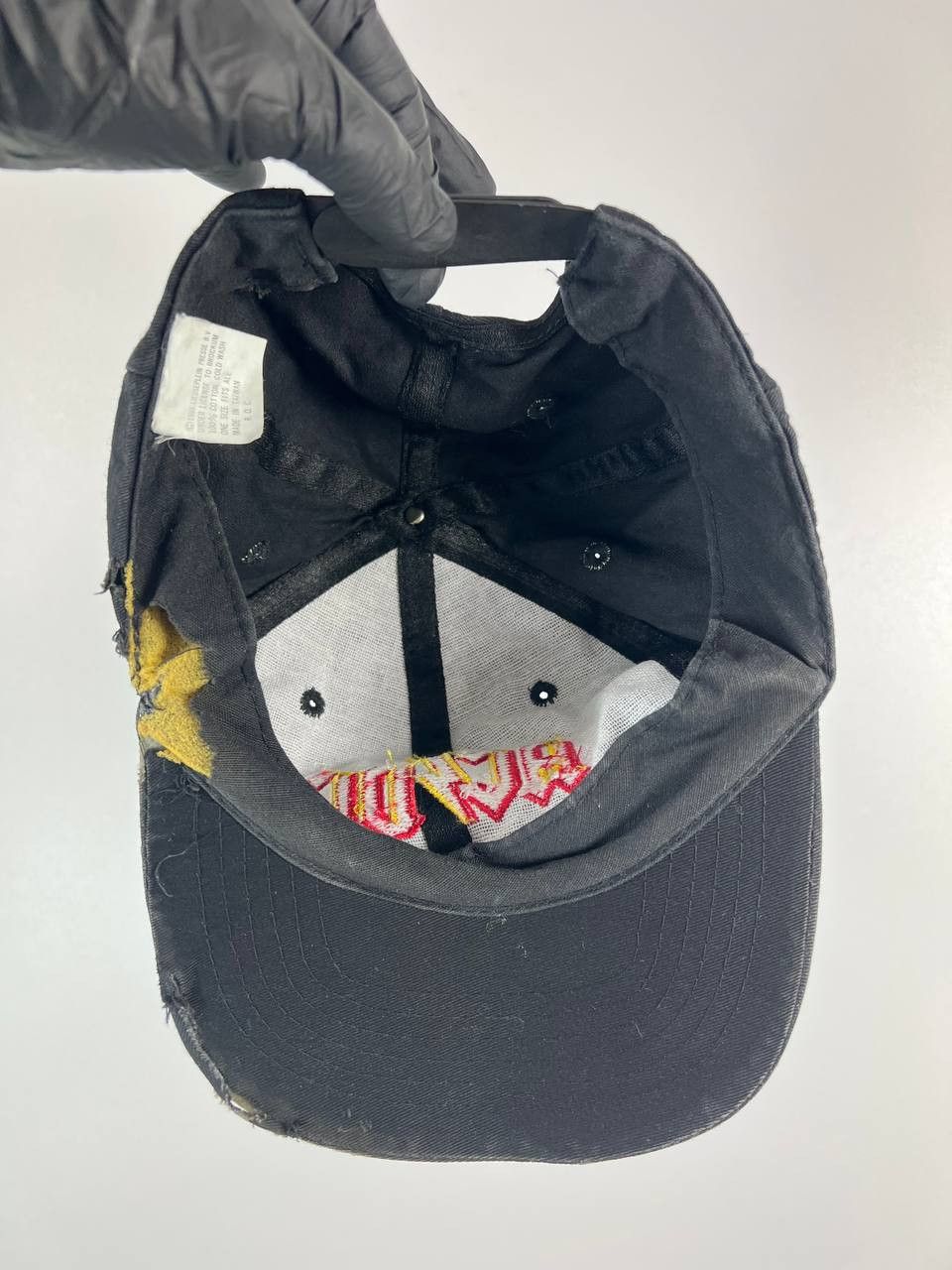 AC/DC Vintage AC/DC 1988 Brockum Black Cotton Hat Cap Size ONE SIZE - 5 Thumbnail