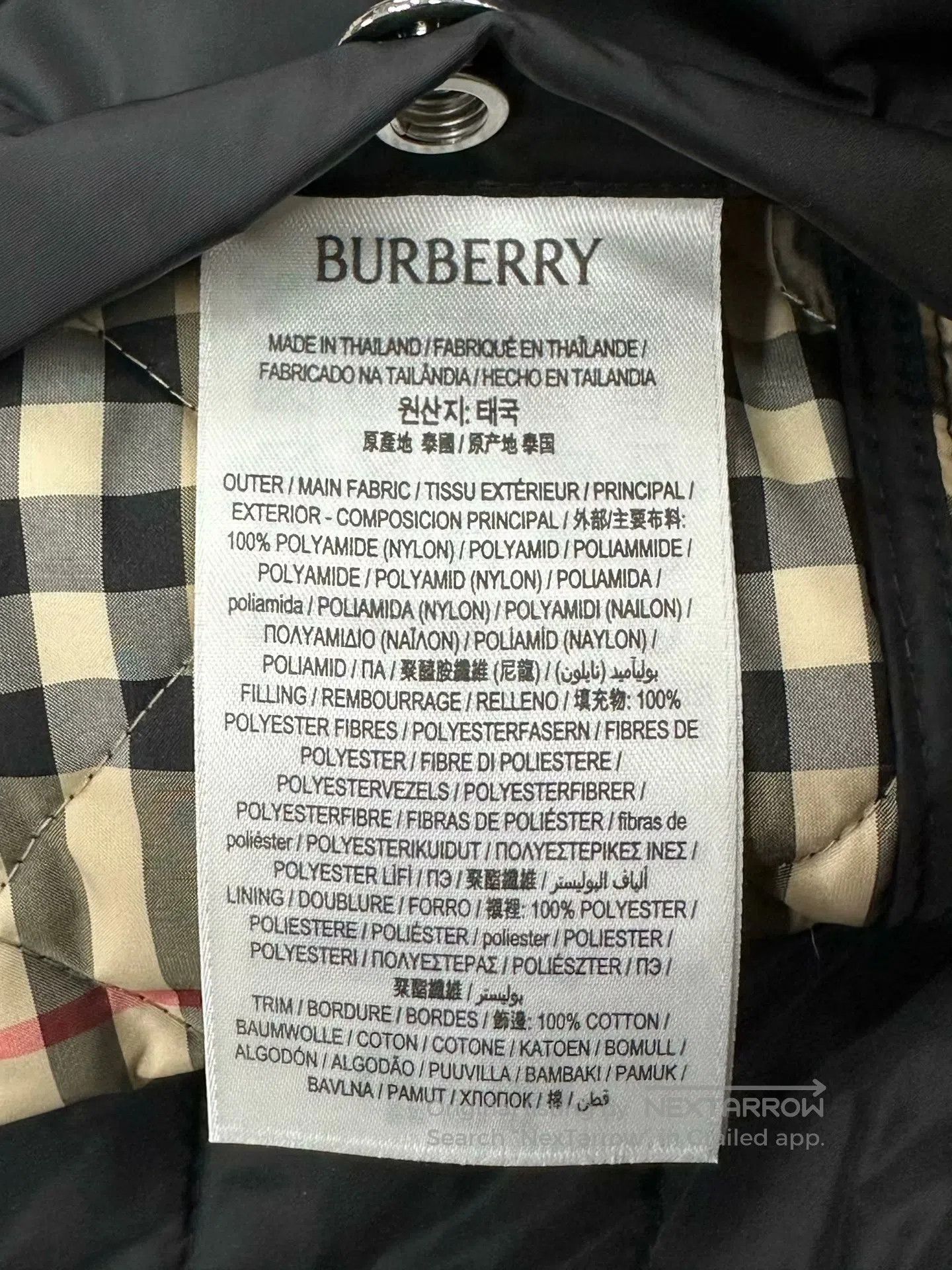 Burberry Burberry Black Diamond Pocket Cotton Quilted Hooded Jacket Size US XS / EU 42 / 0 - 4 Thumbnail