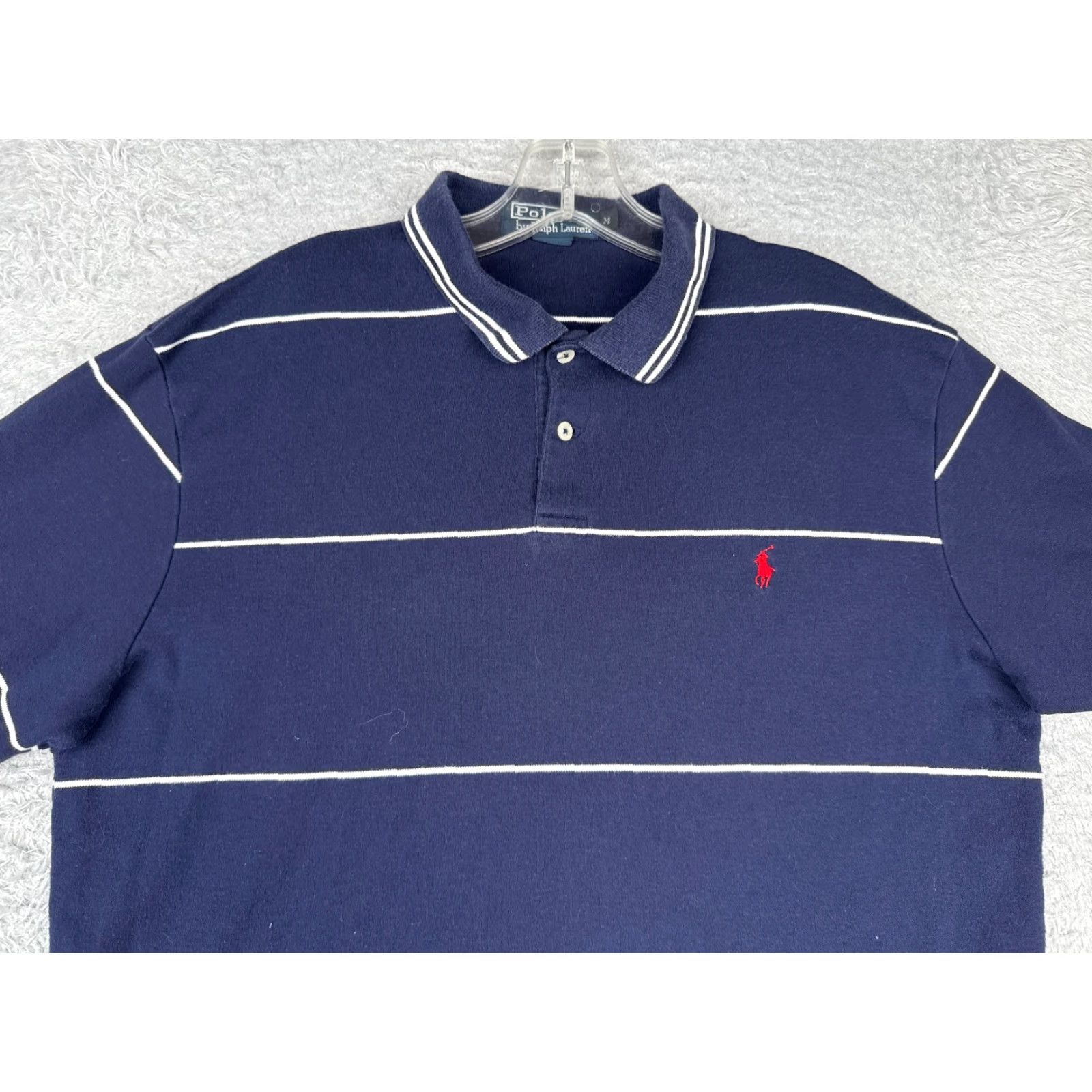 Ralph Lauren VINTAGE Polo Ralph Lauren Shirt Men Medium Blue Stripe 100% Cotton READ Size US M / EU 48-50 / 2 - 4 Thumbnail