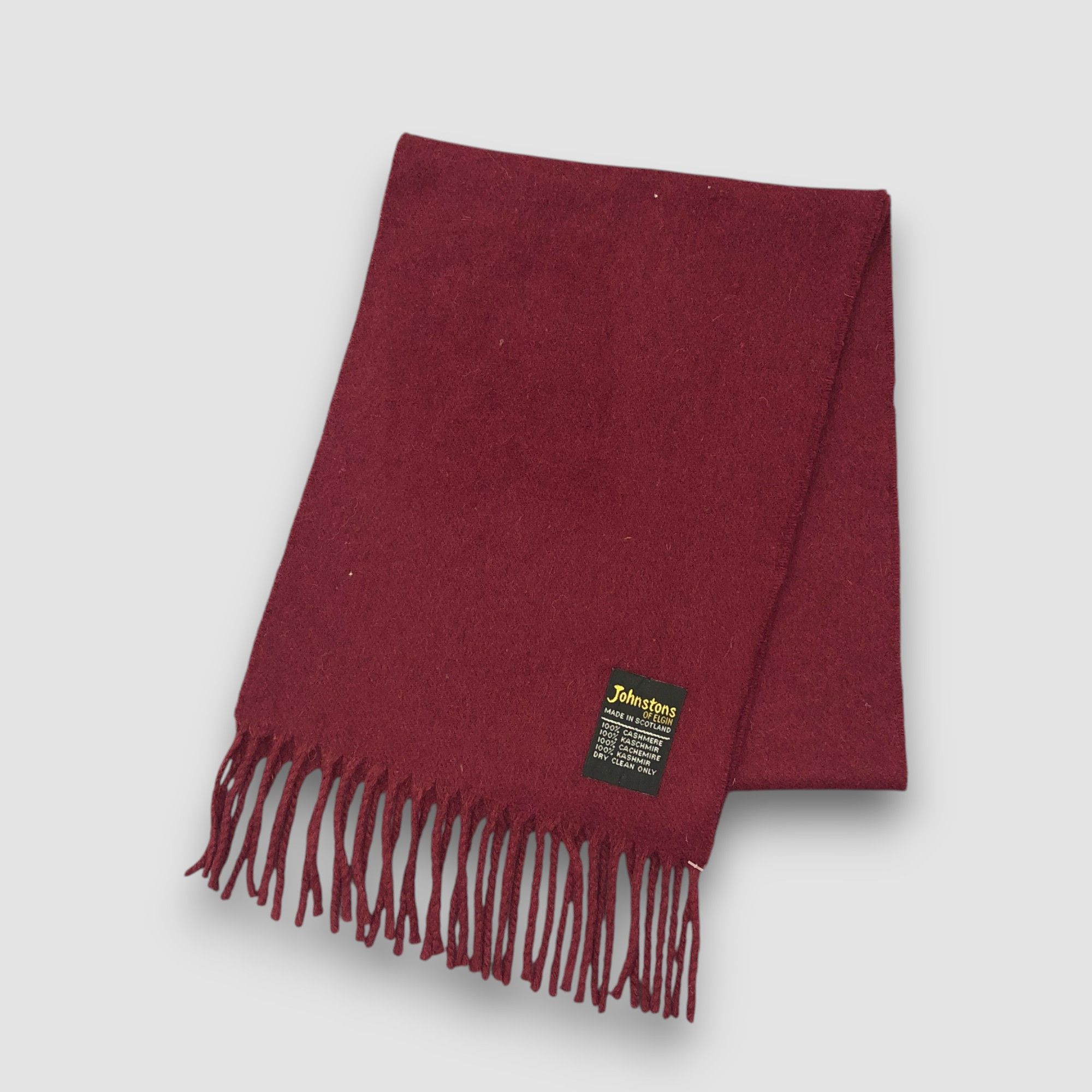 Johnstons Of Elgin Vintage Johnstons of Elgin Scarf Muffler Cashmere Scarves Size ONE SIZE - 3 Thumbnail