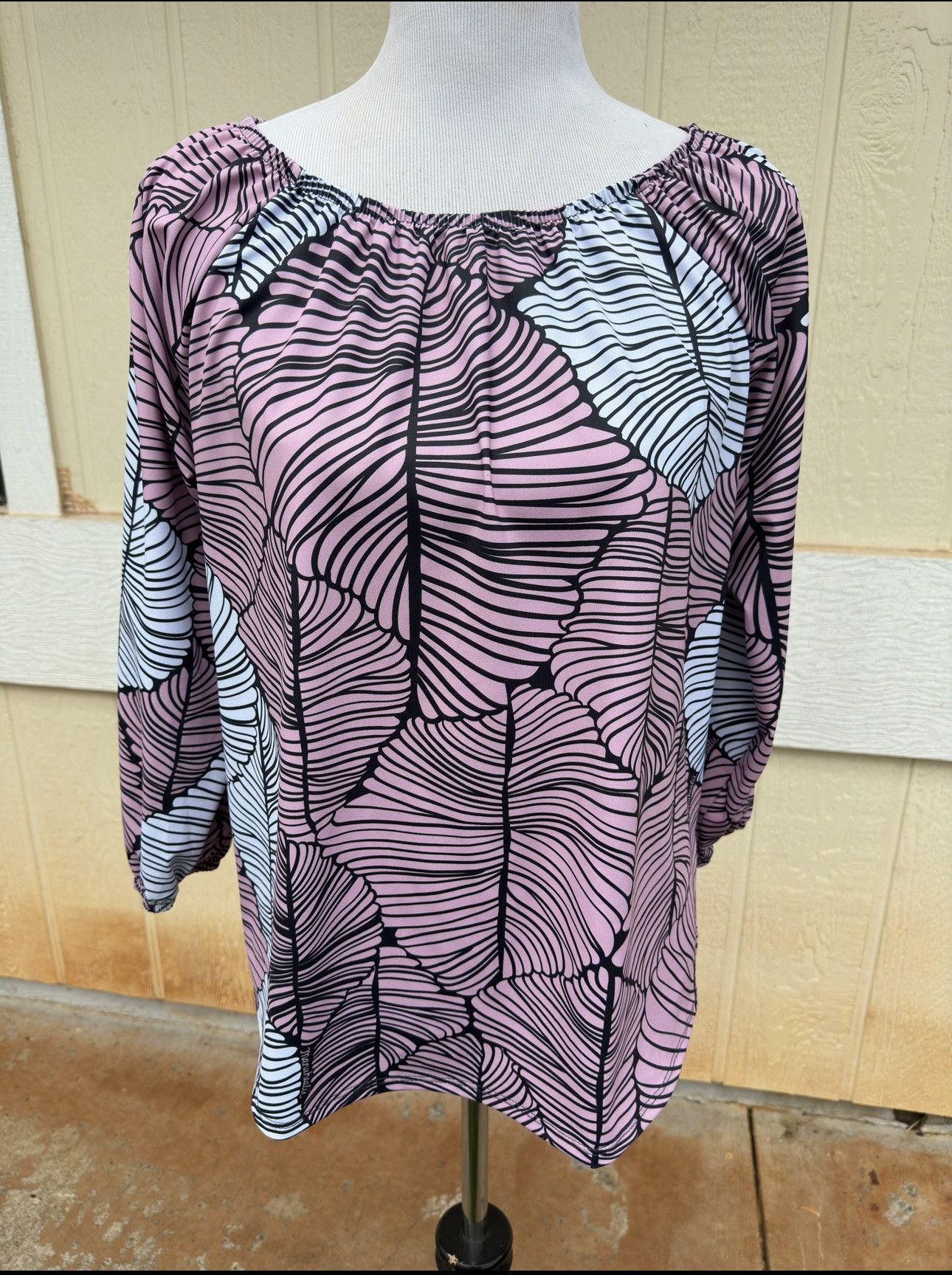 Other Manuhealii Hawaiian Blouse Purple/White Women's Medium Size M / US 6-8 / IT 42-44 - 1 Thumbnail
