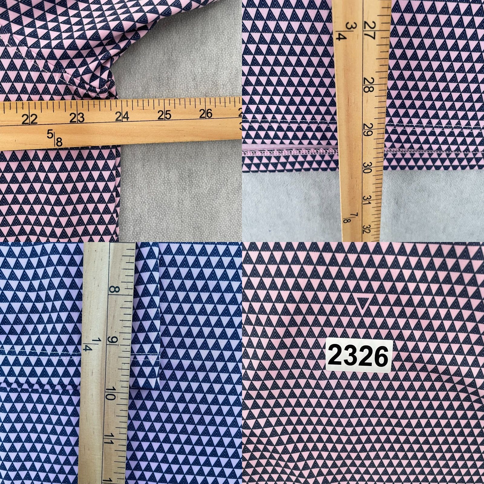 Vintage Greyson Polo Shirt Adult L Purple Pink Argyle Diamond Pattern Golf Stretch Logo Mens L Size US L / EU 52-54 / 3 - 8 Thumbnail