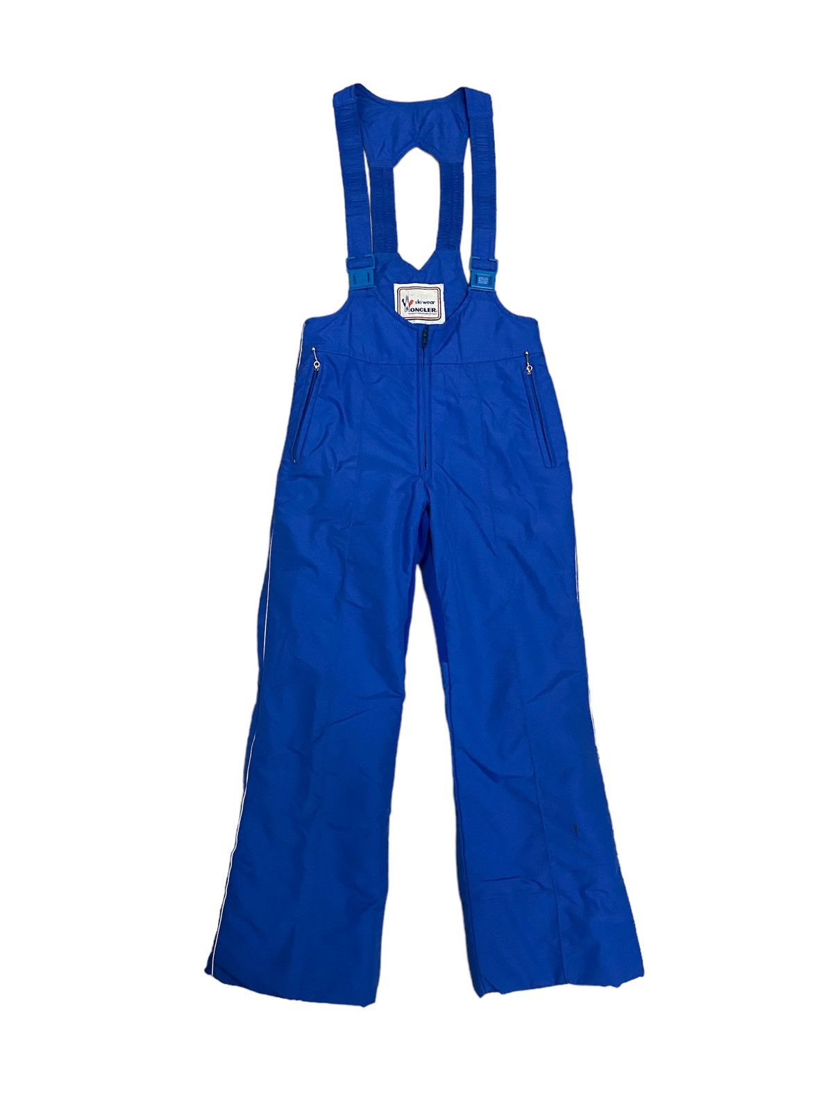 Image of Vintage Moncler Ski Wear Overalls/jumpsuit in Blue, Men's (Size 30)