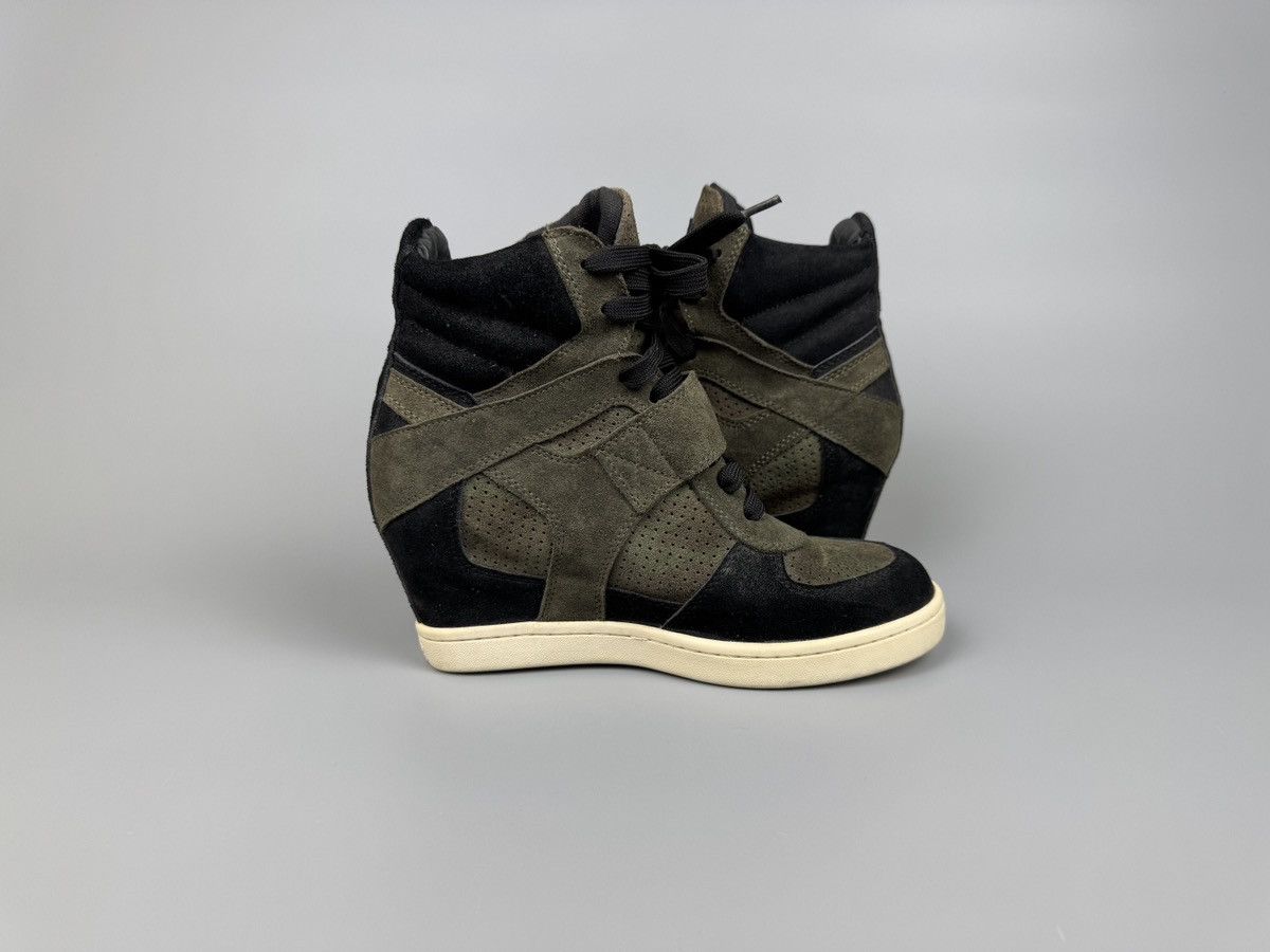 ASH Ash - Bowie Ash Wedge Camouflage Suede Sneakers Size US 8 / IT 38 - 5 Thumbnail