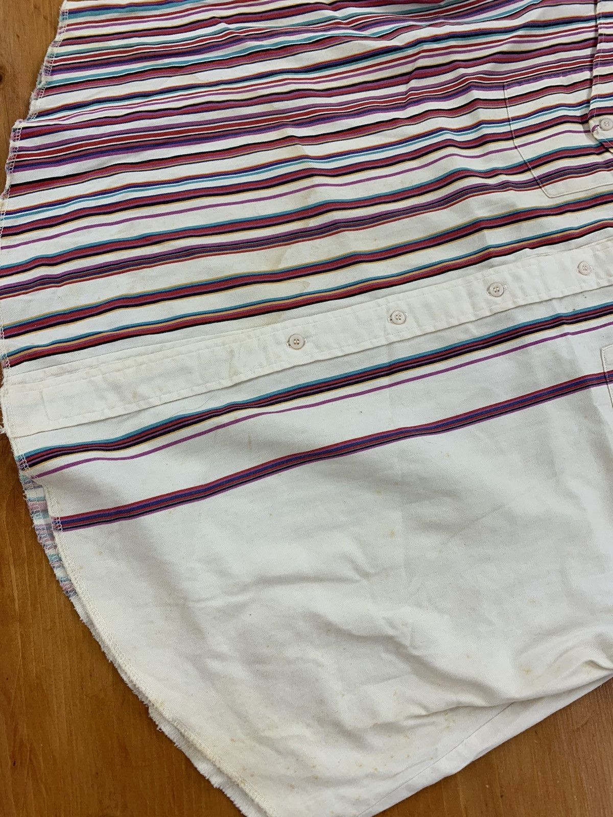Vintage Vintage Panhandle Slim Striped Dress Shirt Stained Size US XL / EU 56 / 4 - 1 Thumbnail