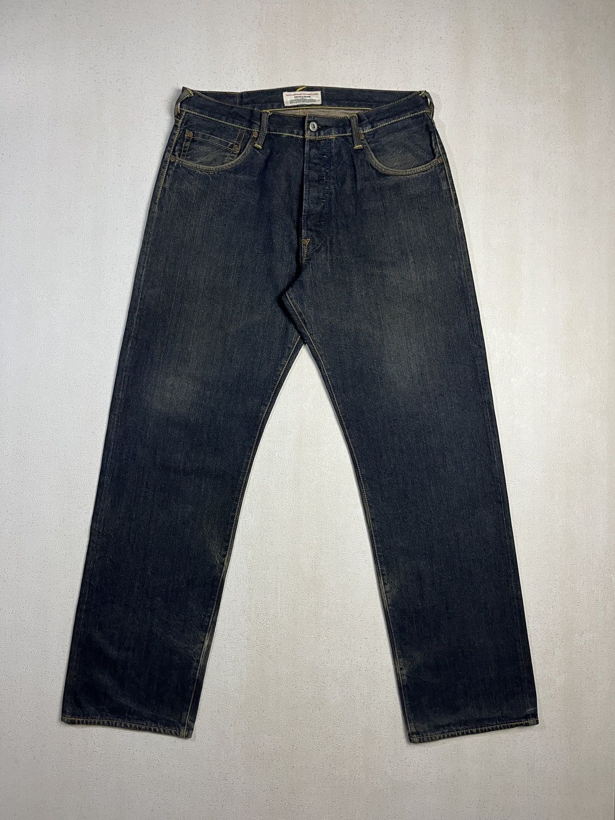 Evisu Rare Evisu Yamane Paris Distressed Selvedge Jeans Size US 36 / EU 52 - 2 Thumbnail
