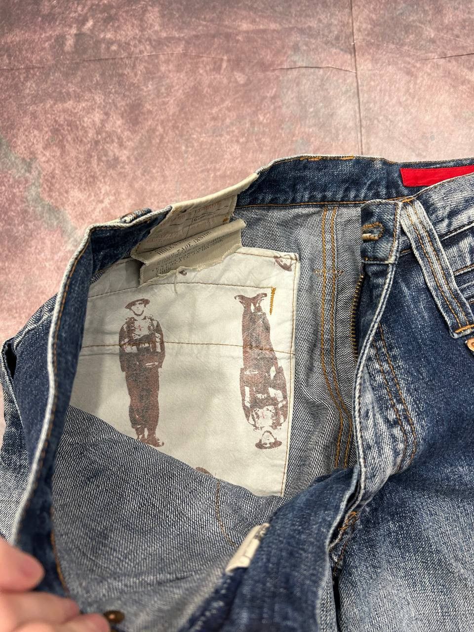 Tornado Mart Vintage TOUGH Jeansmith Multi Pocket Cargo Denim Jeans Size 32 Archive Y2K Distressed Size US 32 / EU 48 - 10 Thumbnail
