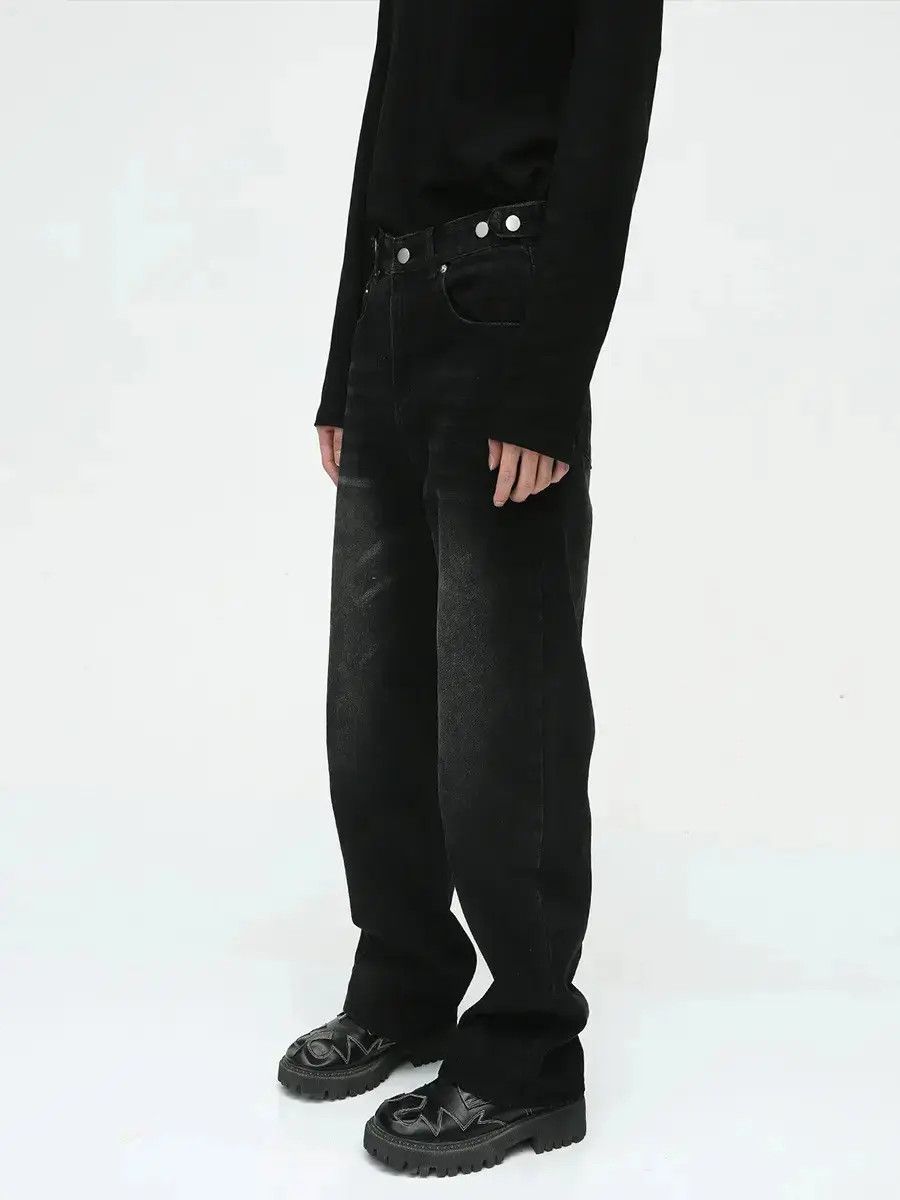 Japanese Brand Retro loose casual straight leg jeans Size US 32 / EU 48 - 2 Thumbnail